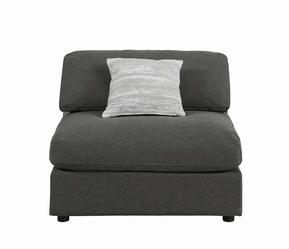Serene Fabric Armless Chair