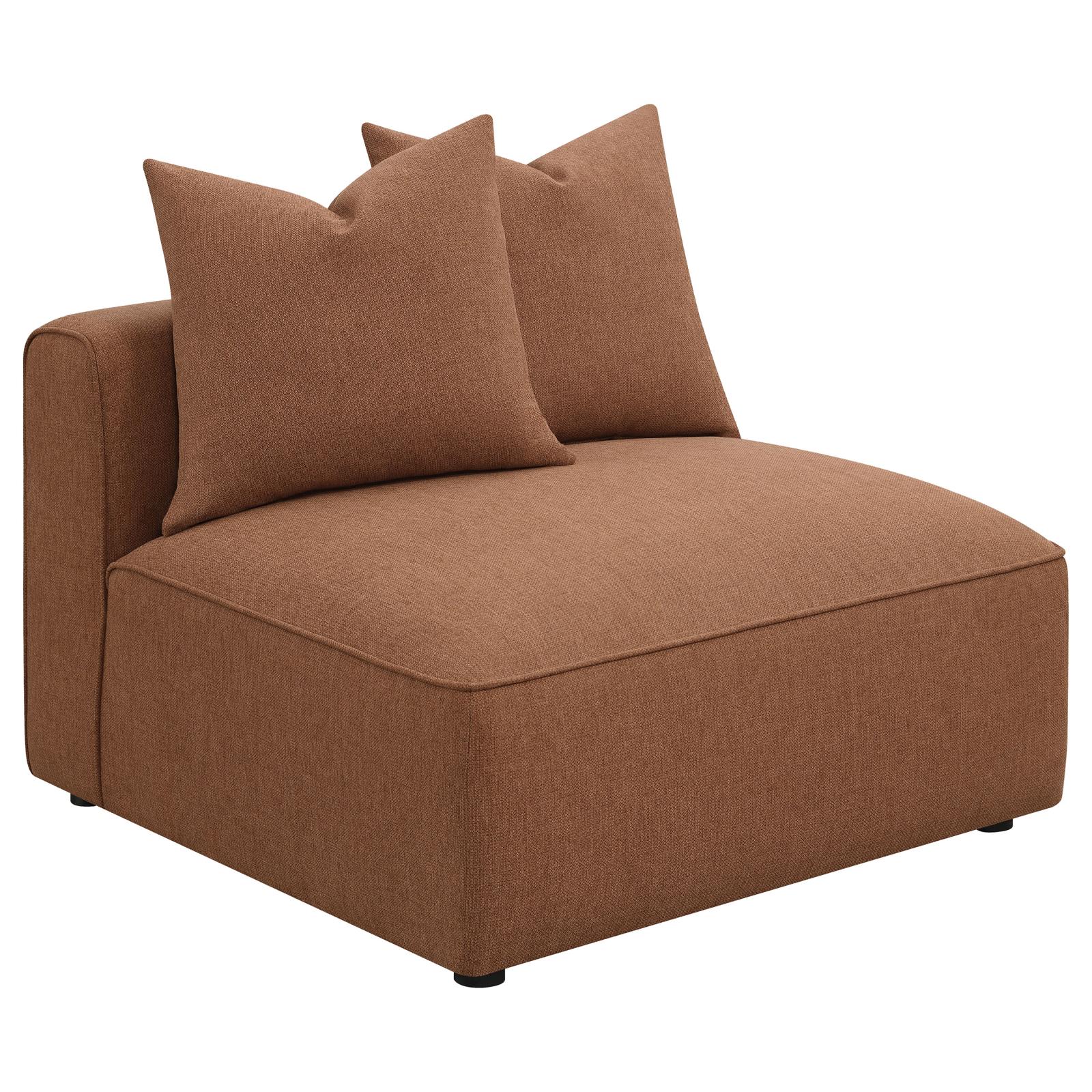 Jennifer Polyester Fabric Modular L-Shape Sectional Sofa w/Chaise, Composition 1