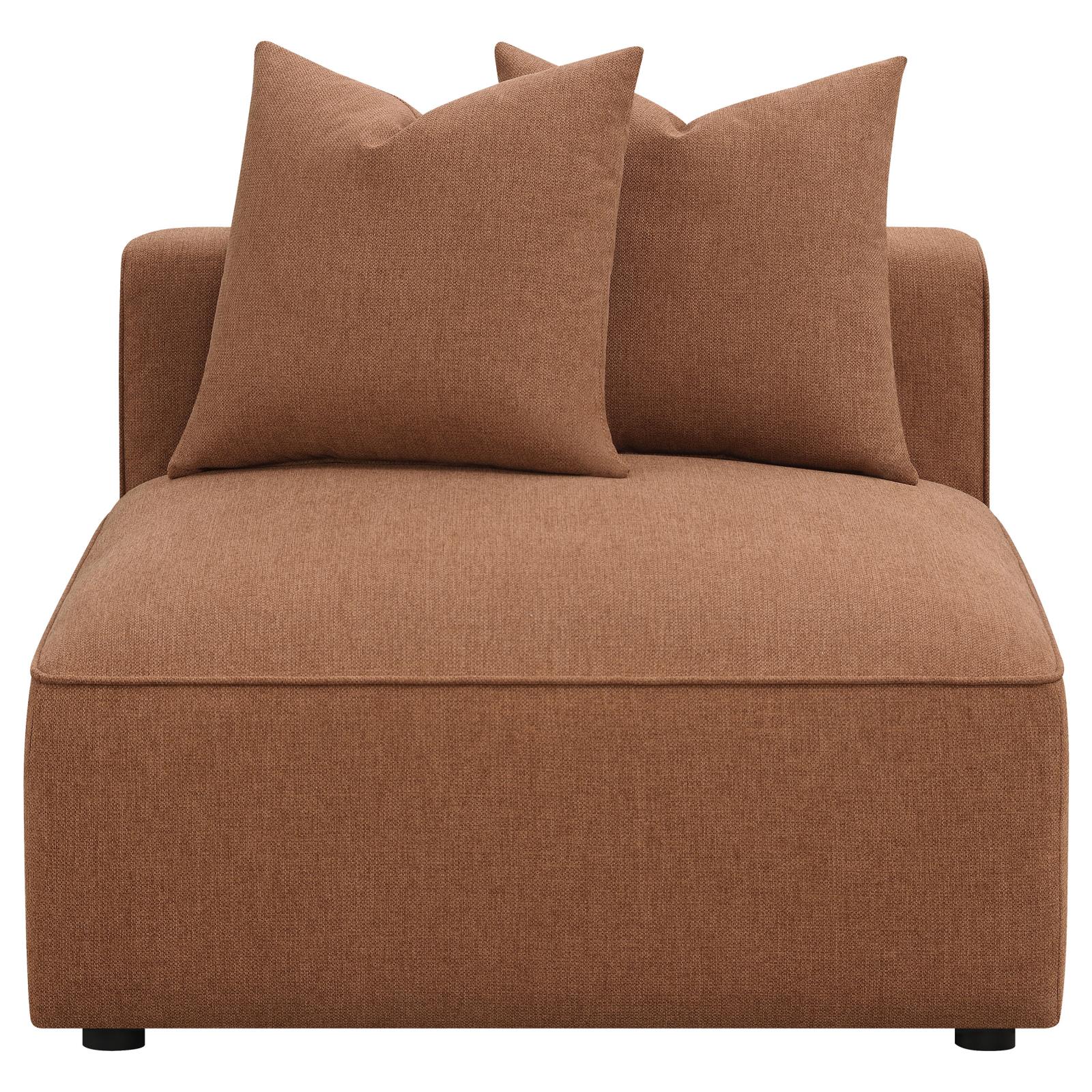 Jennifer Fabric Tight Back Armless Chair