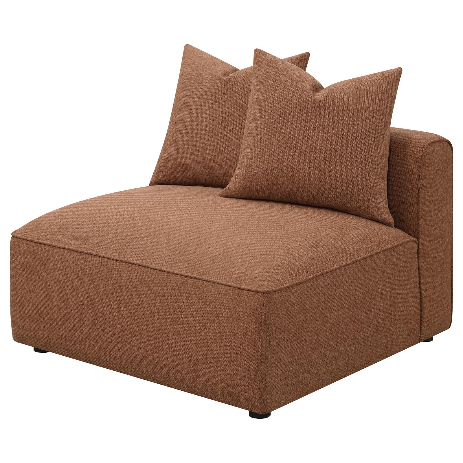 Jennifer Polyester Fabric Modular L-Shape Sectional Sofa w/Chaise, Composition 1