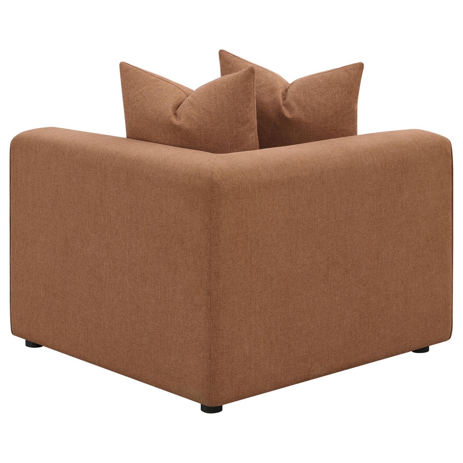 Jennifer Polyester Fabric Modular L-Shape Sectional Sofa w/Chaise, Composition 1