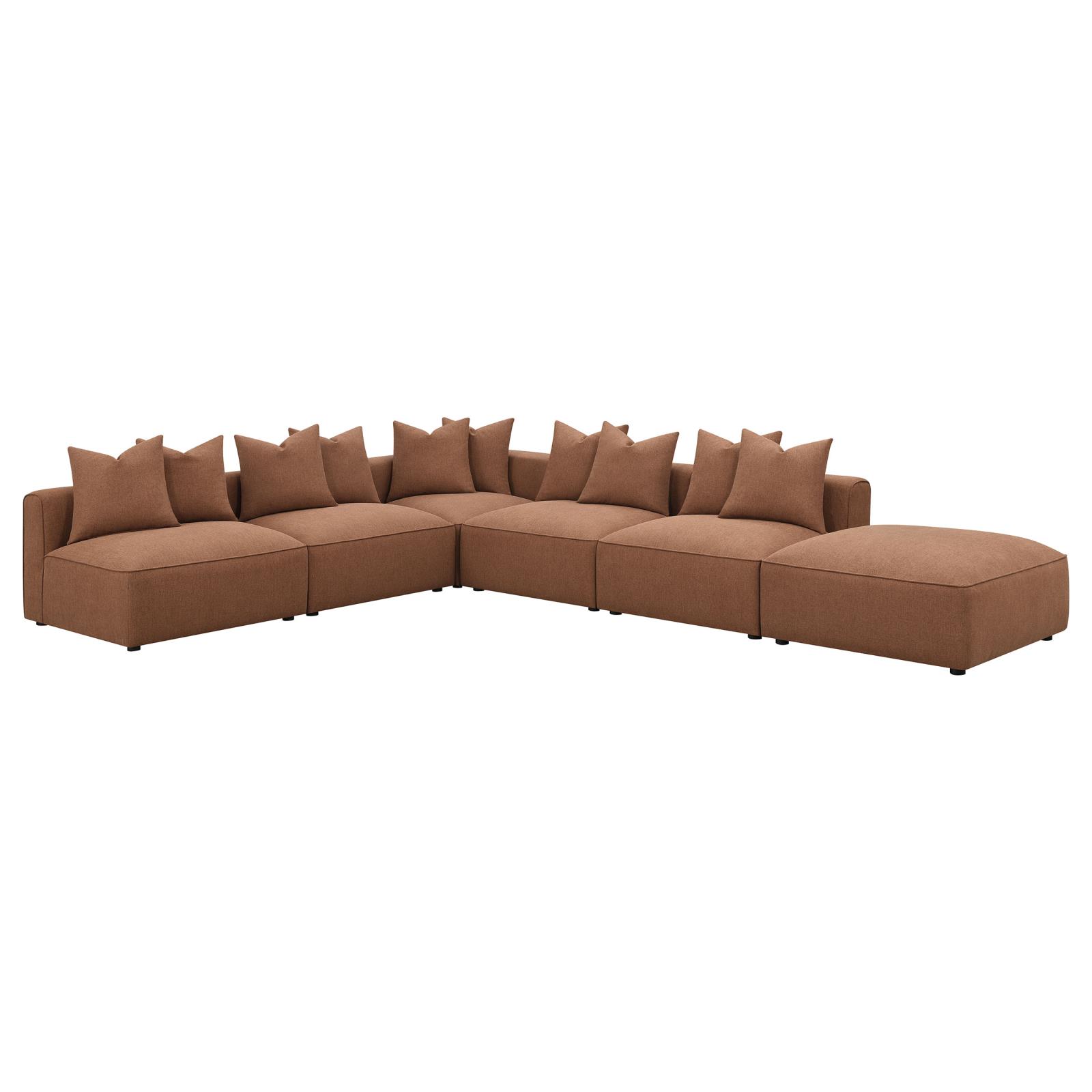 Jennifer Square Fabric Ottoman