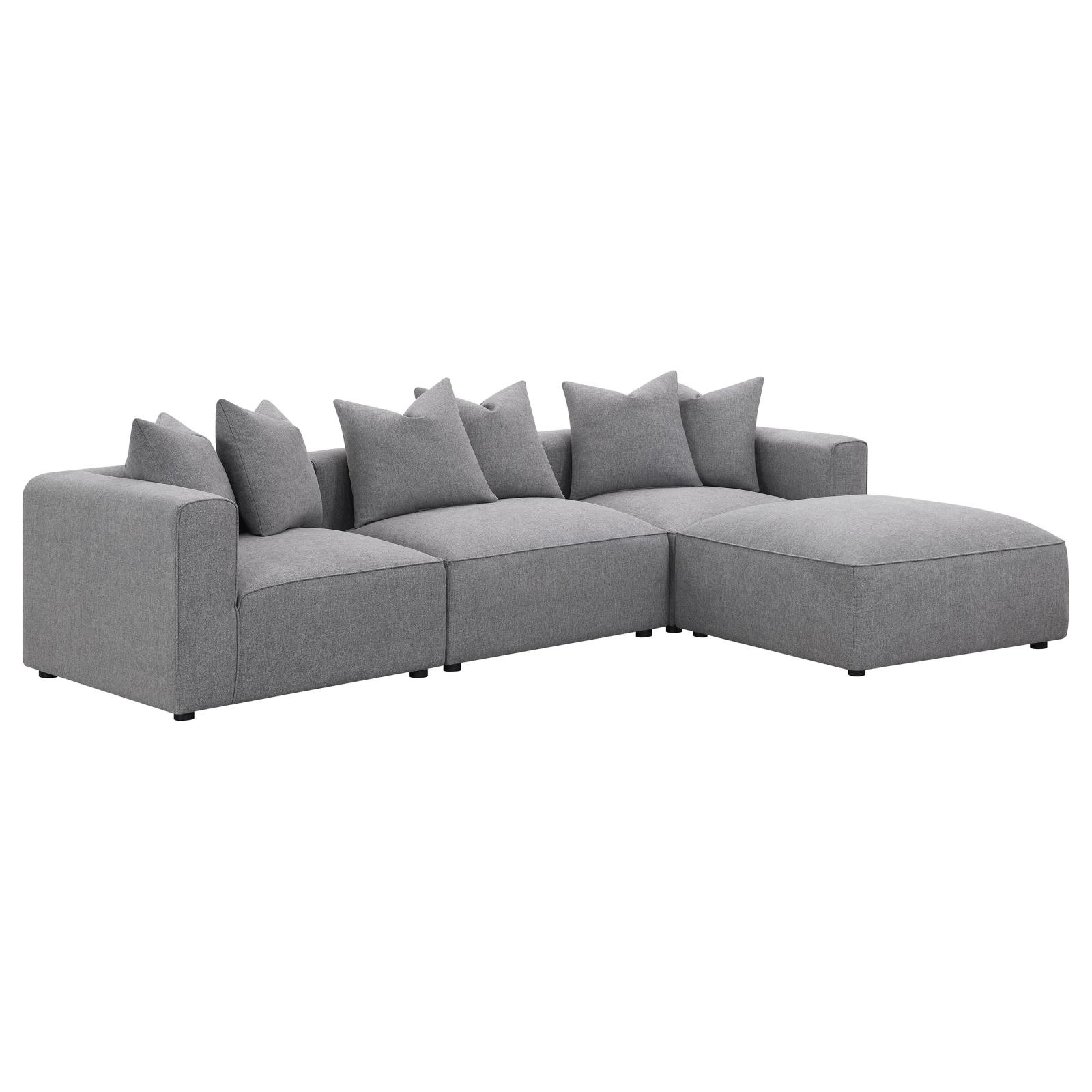 Jennifer Tight Seat Fabric Armless Chair