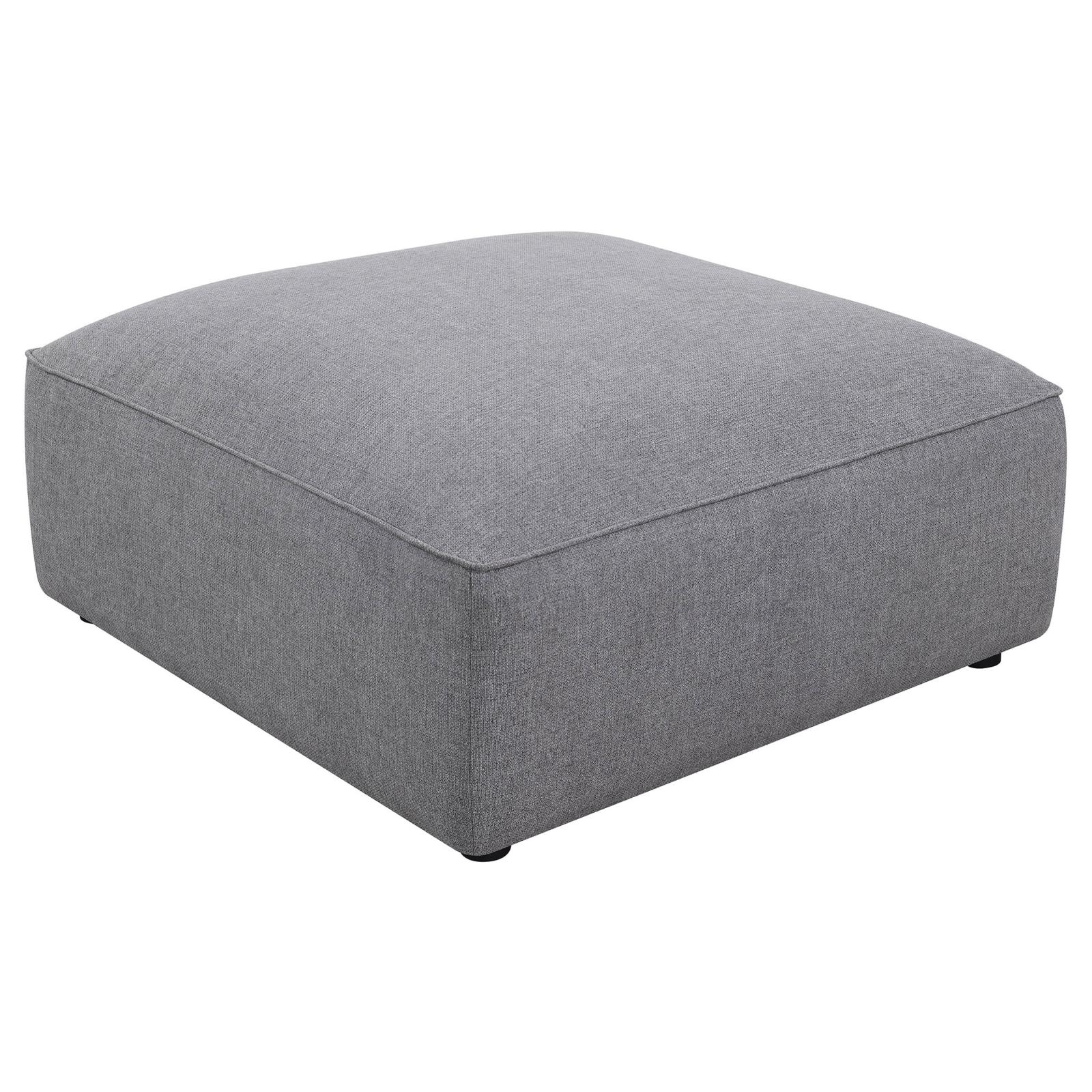 Jennifer Square Fabric Ottoman