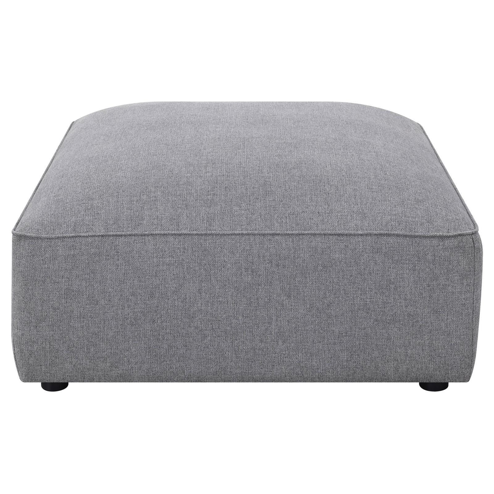 Jennifer Square Fabric Ottoman