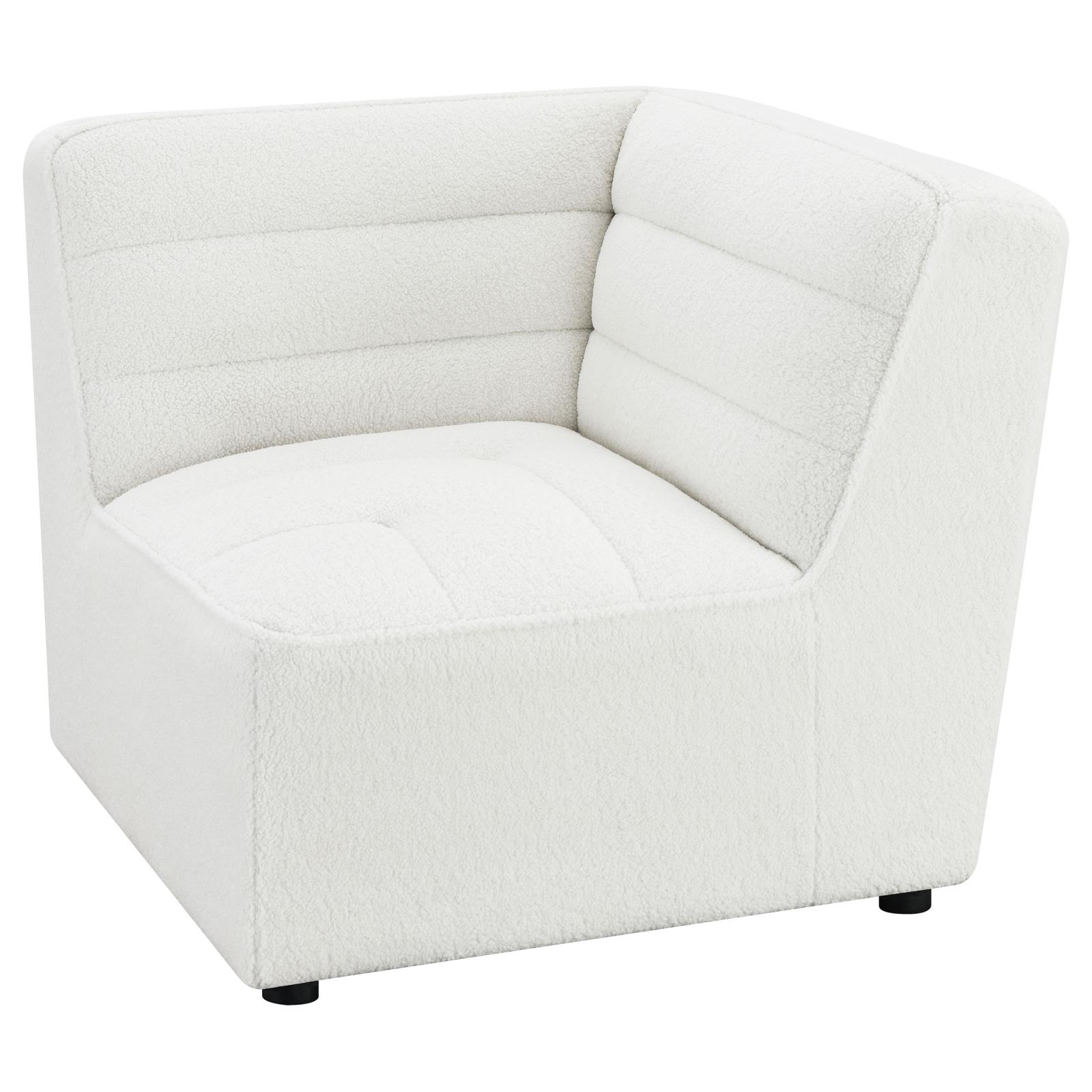 Sunny Faux Sheep Fur Corner Chair
