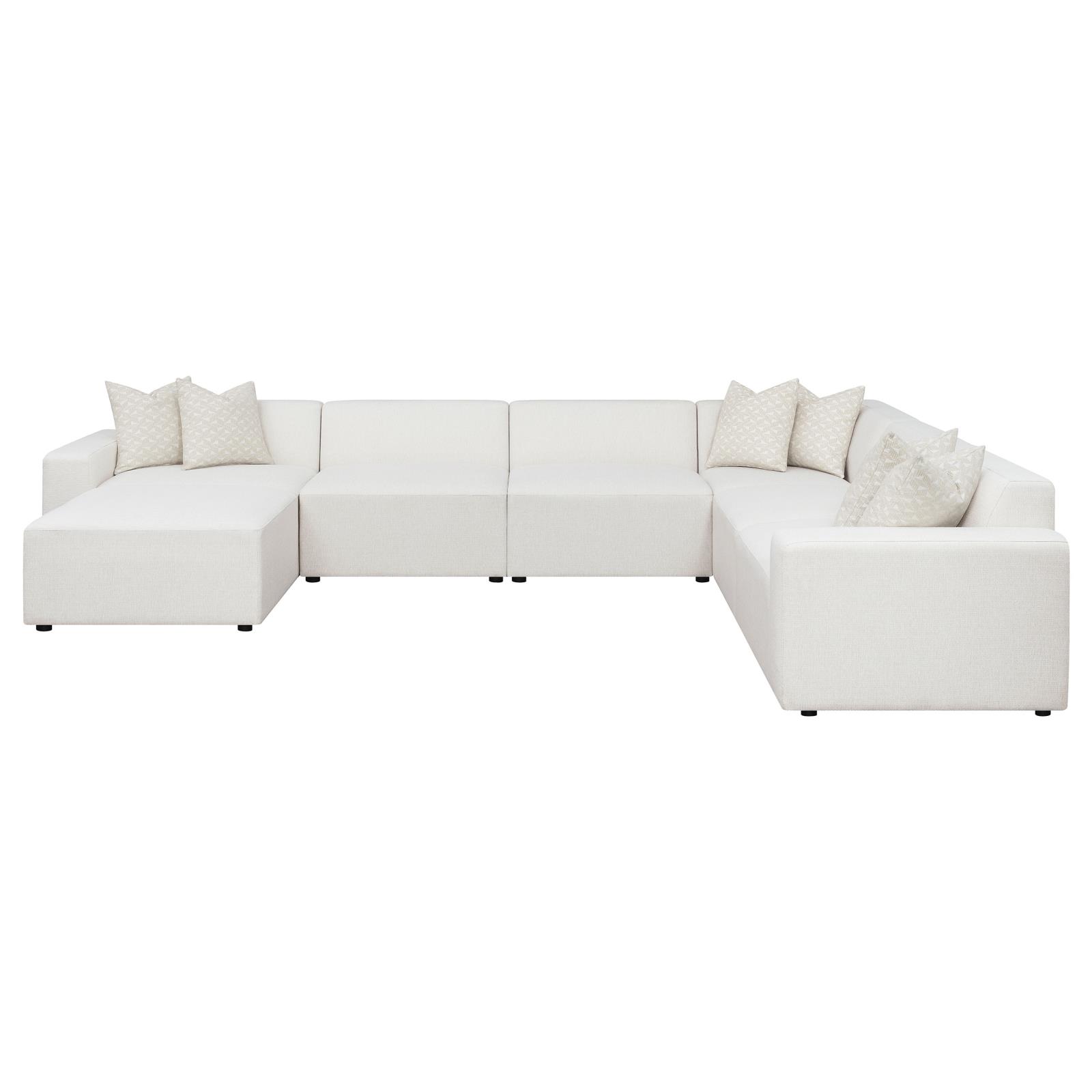 Freddie Fabric Square Ottoman