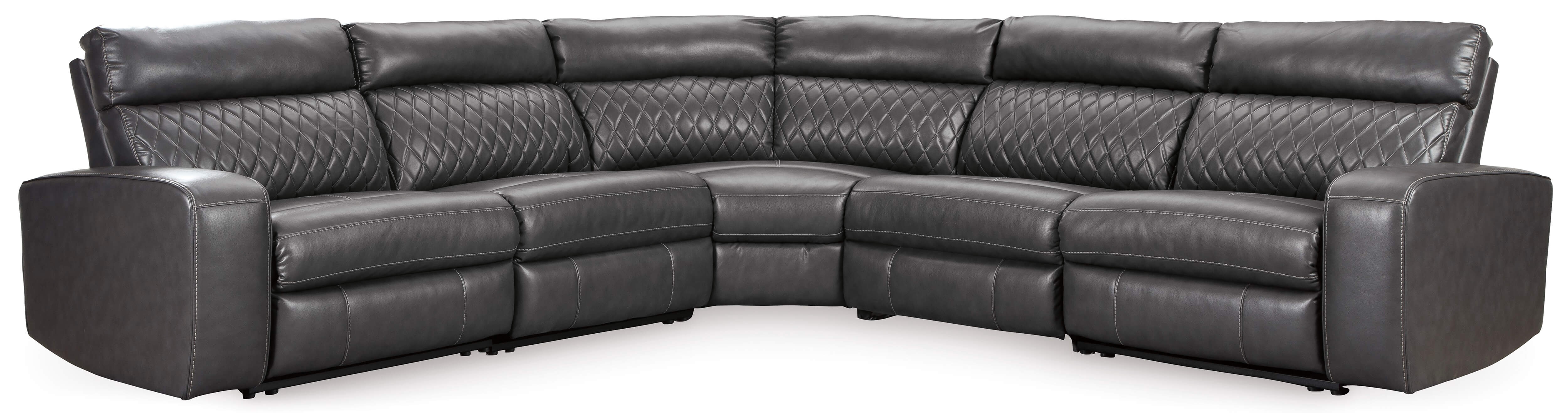 Samperstone 5-Piece Polyester Power Reclining Sectional Sofa