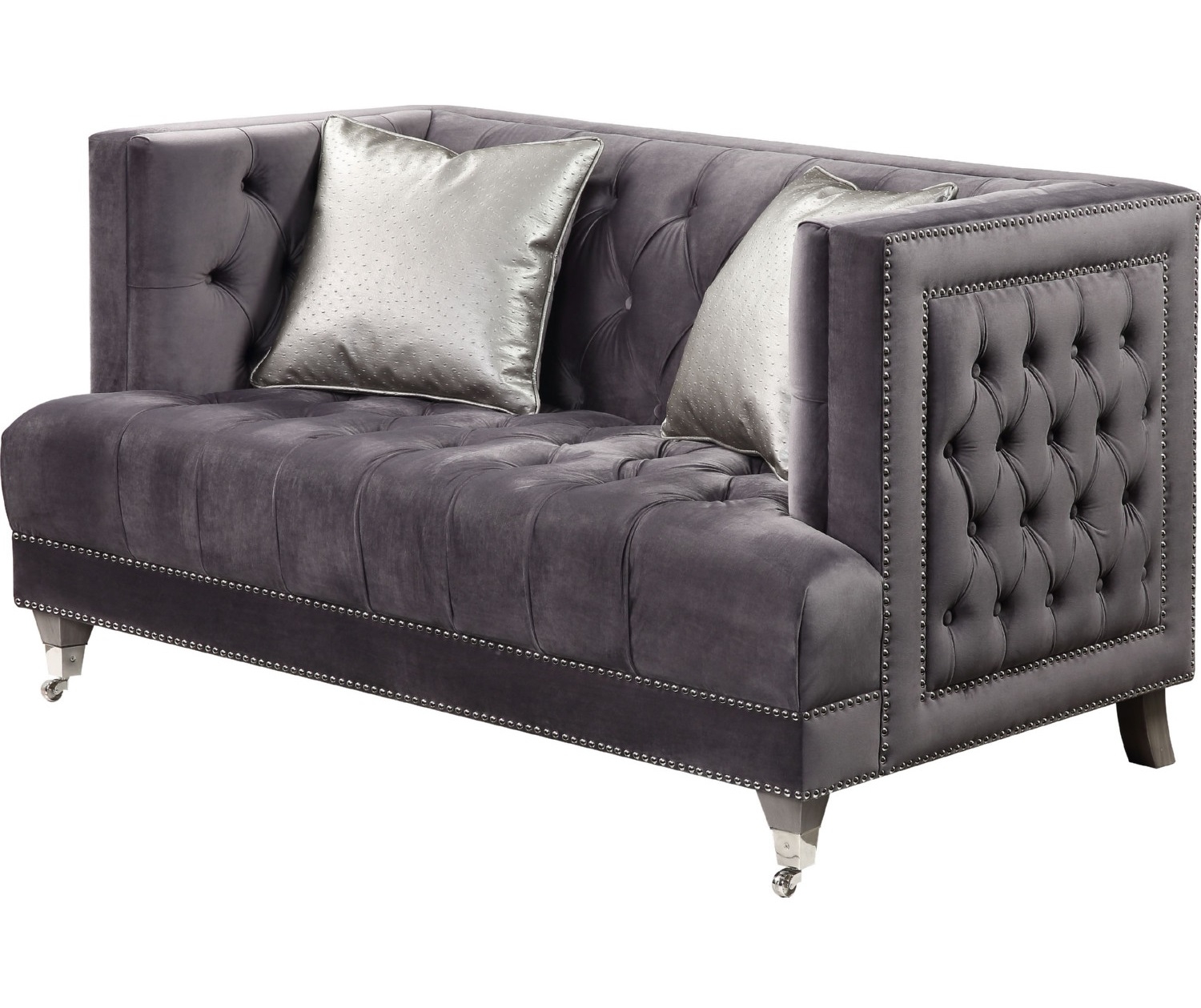 Hegio Fabric Tufted Living Room Set
