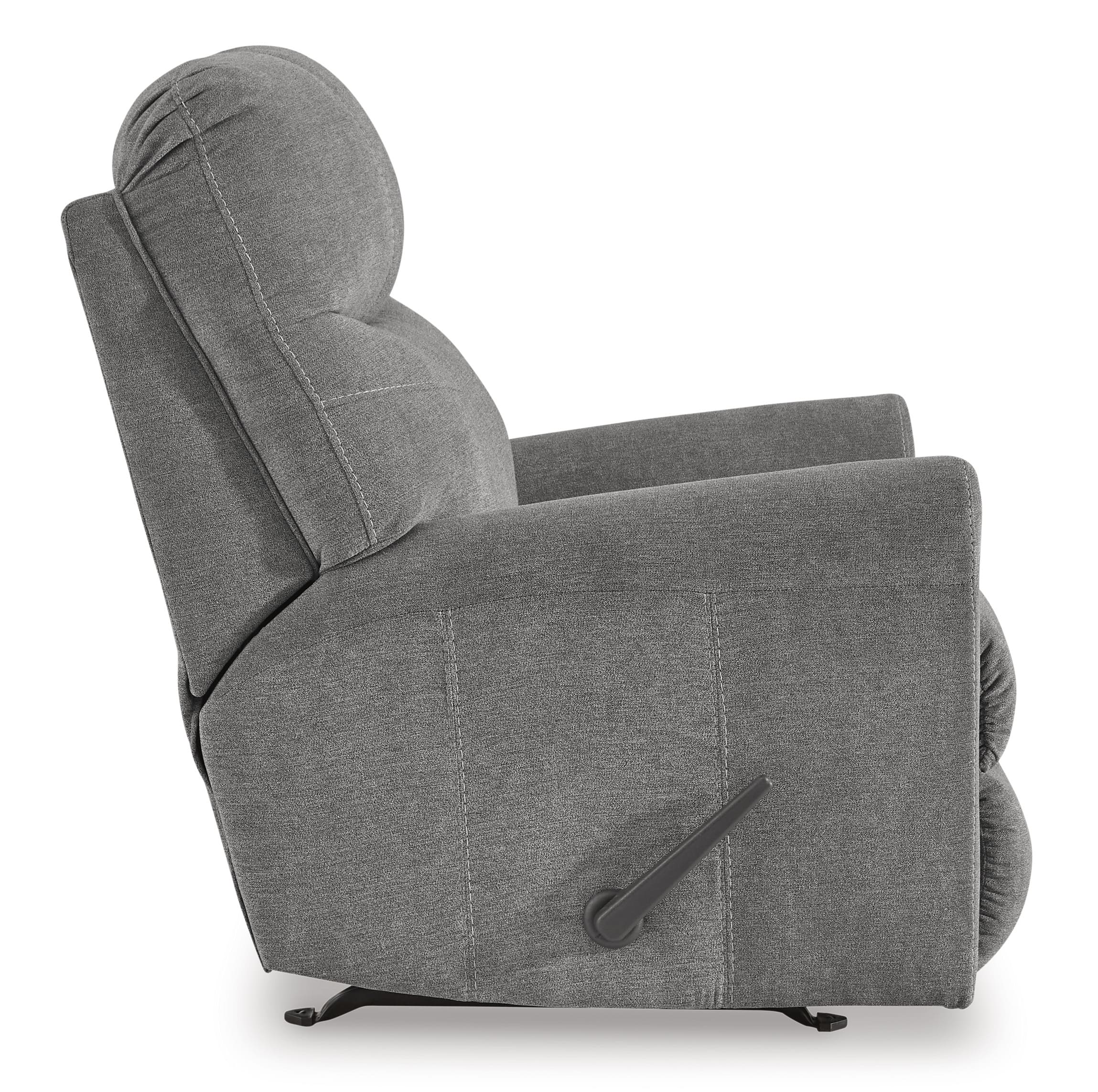 Marleton Polyester Denim Power Recliner Side by Ashley