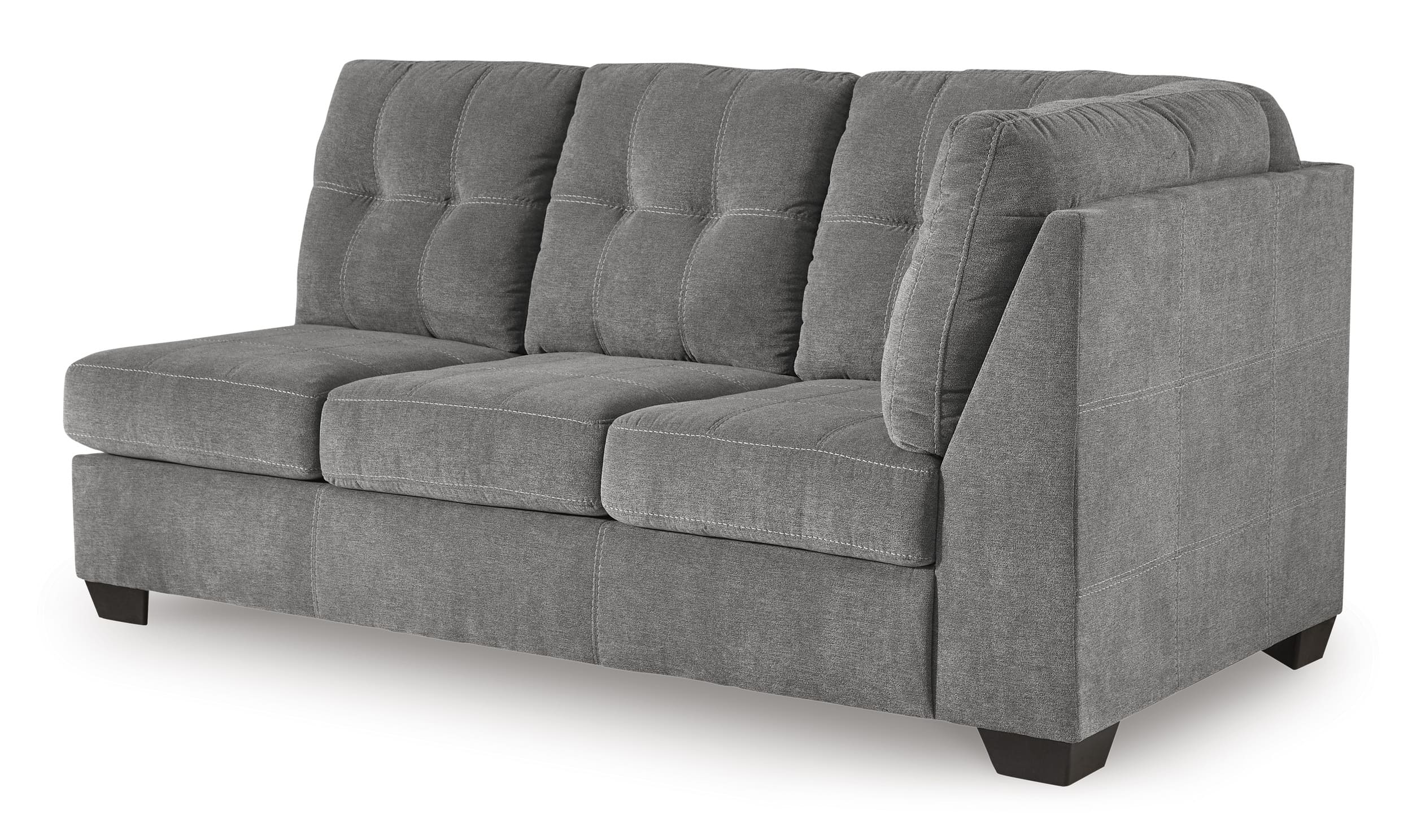 Marleton 2-Piece Polyester L-Shaped Sectional Sofa w/Left Arm Chaise Facing