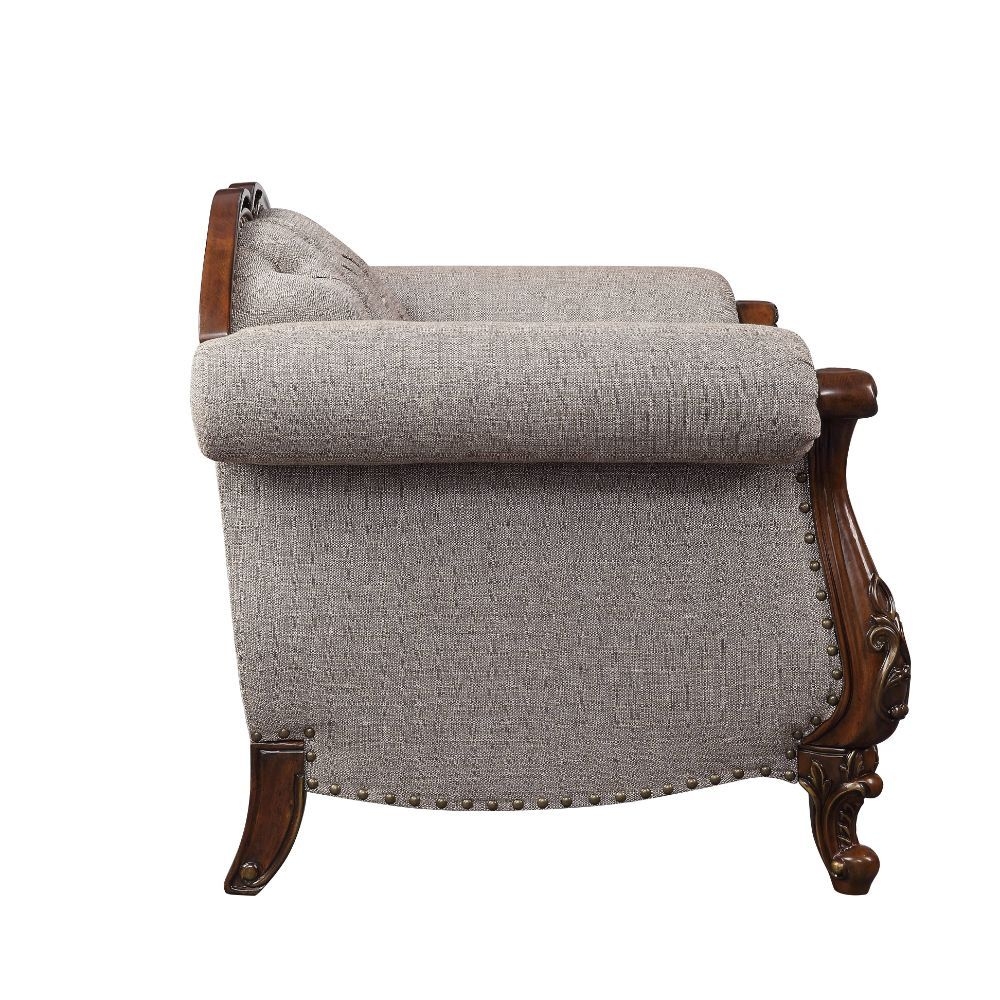 Miyeon Fabric Tufted Living Room Set w/Pillows
