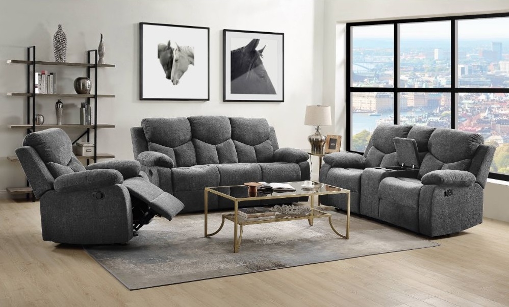  2PC SETS Kalen Sofa + Loveseat w/Console
