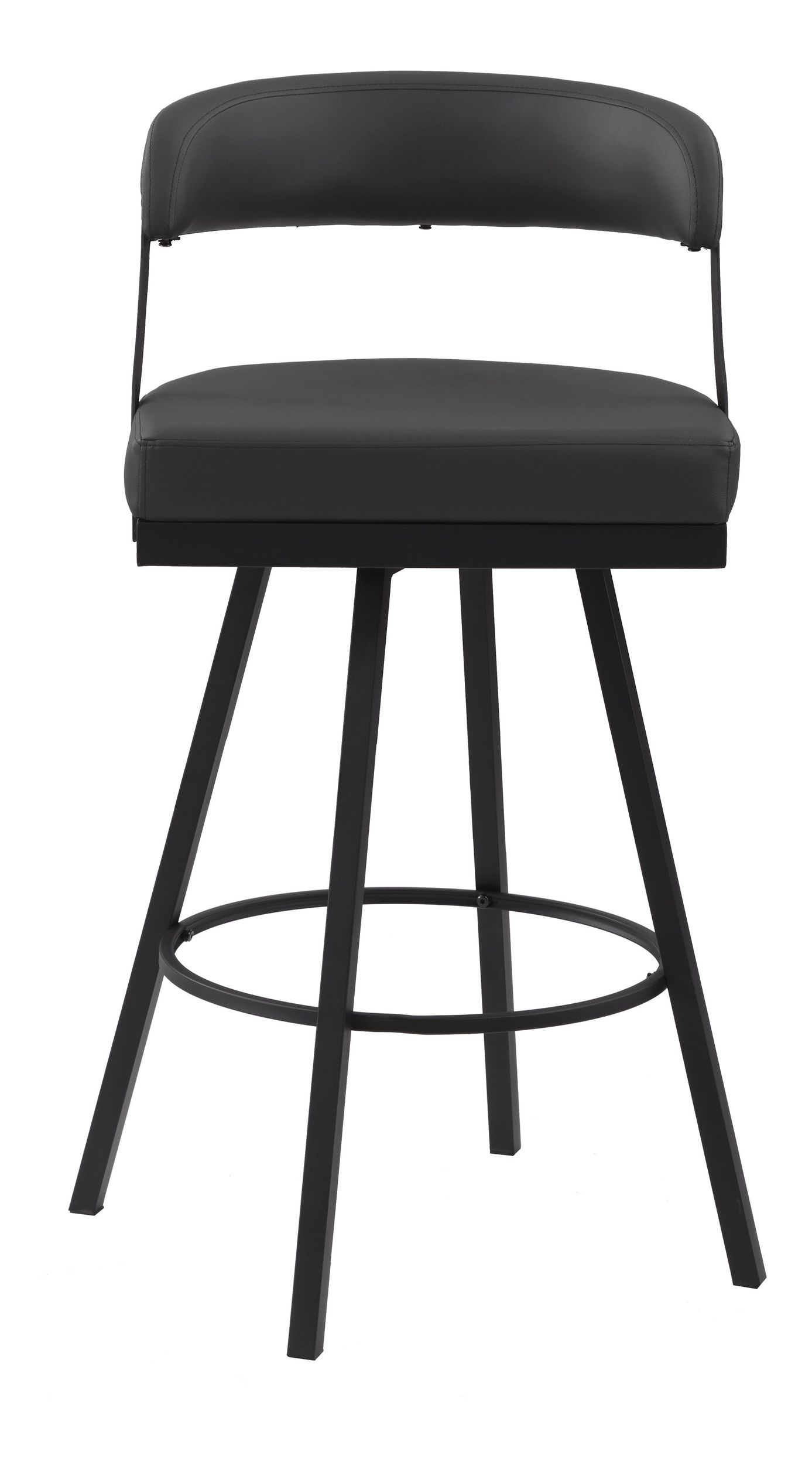 Crowley Faux Leather/Metal Swivel Pub Height Chair