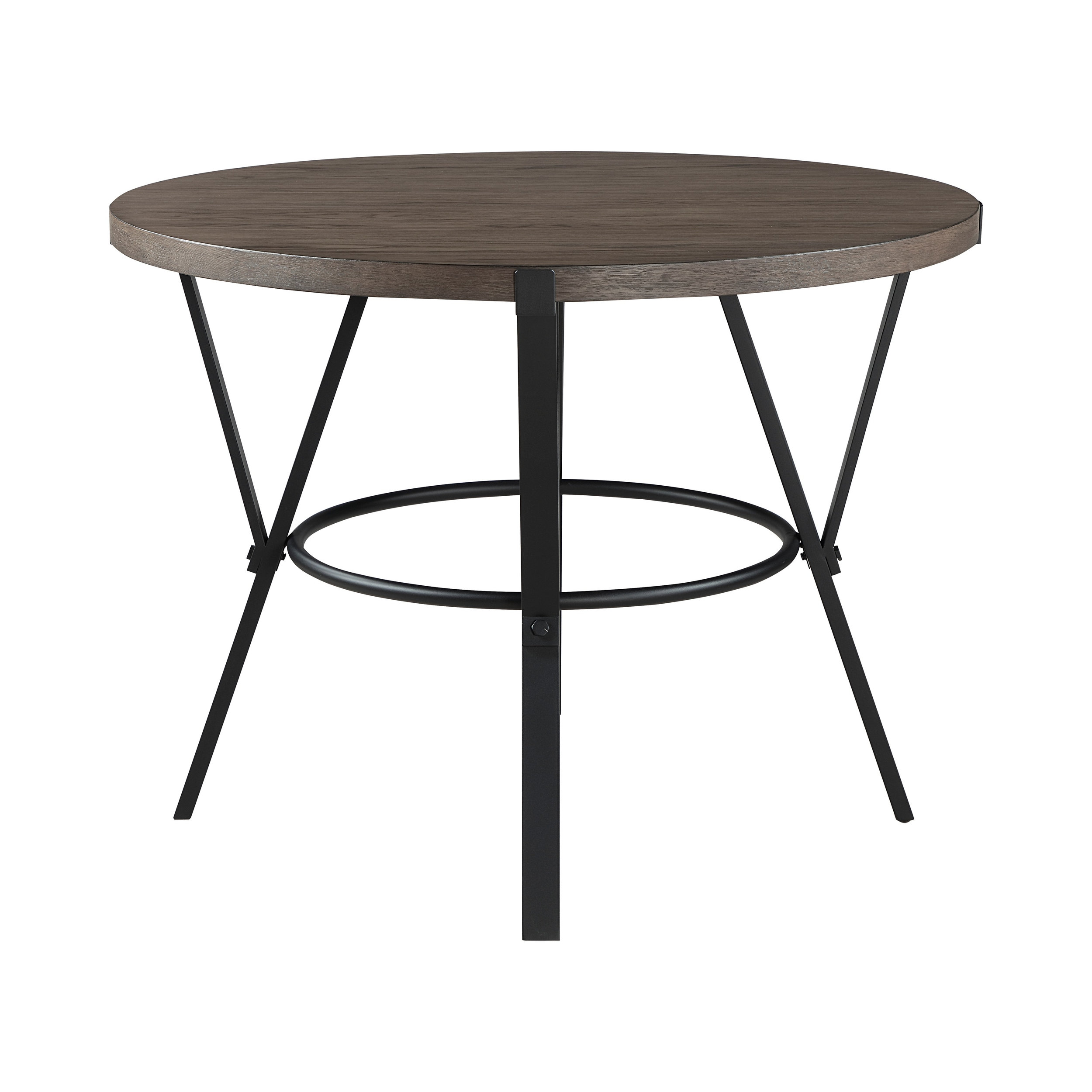 Crowley Round Wood/Metal Counter Height Set