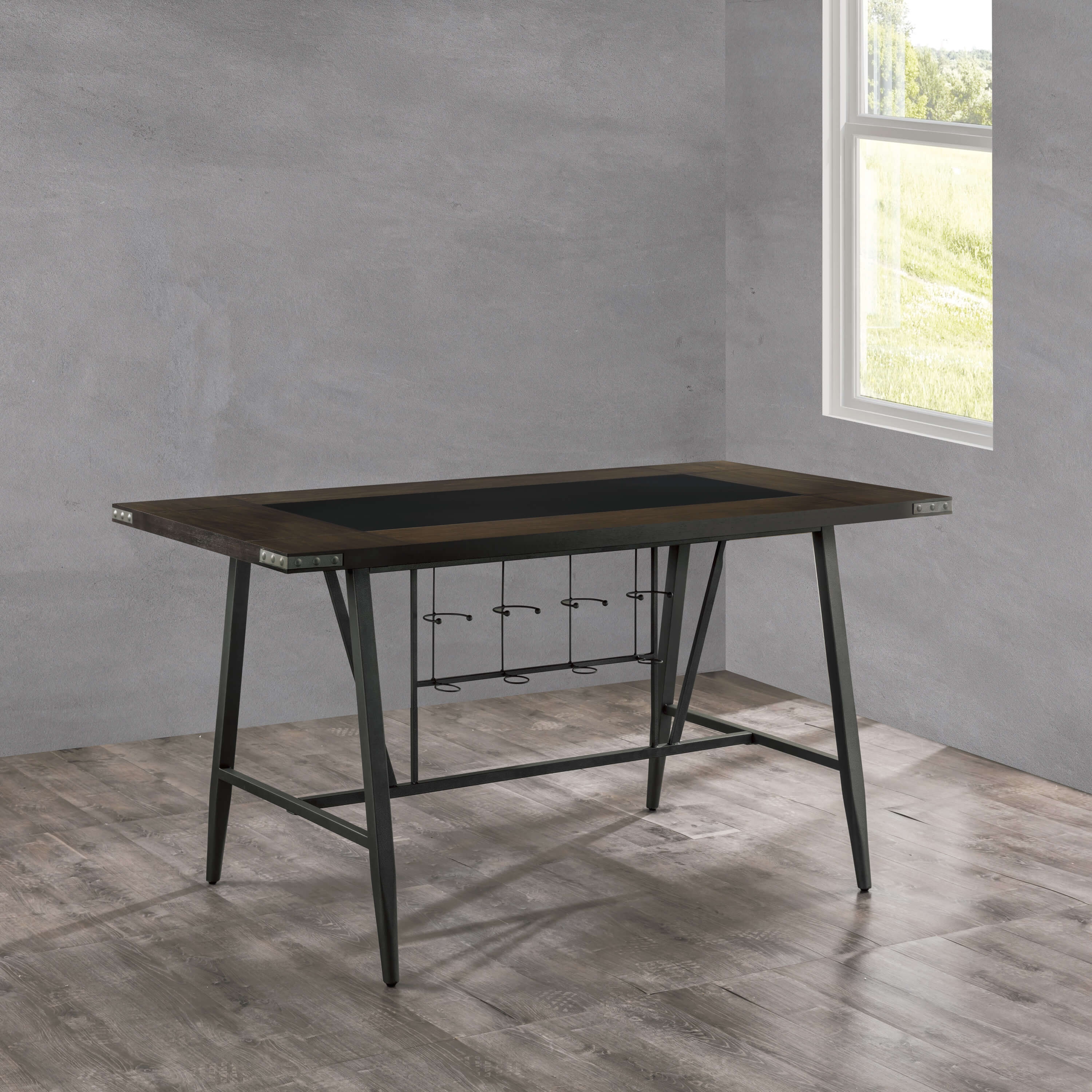 Appert Industrial Counter Height Dining Room Set