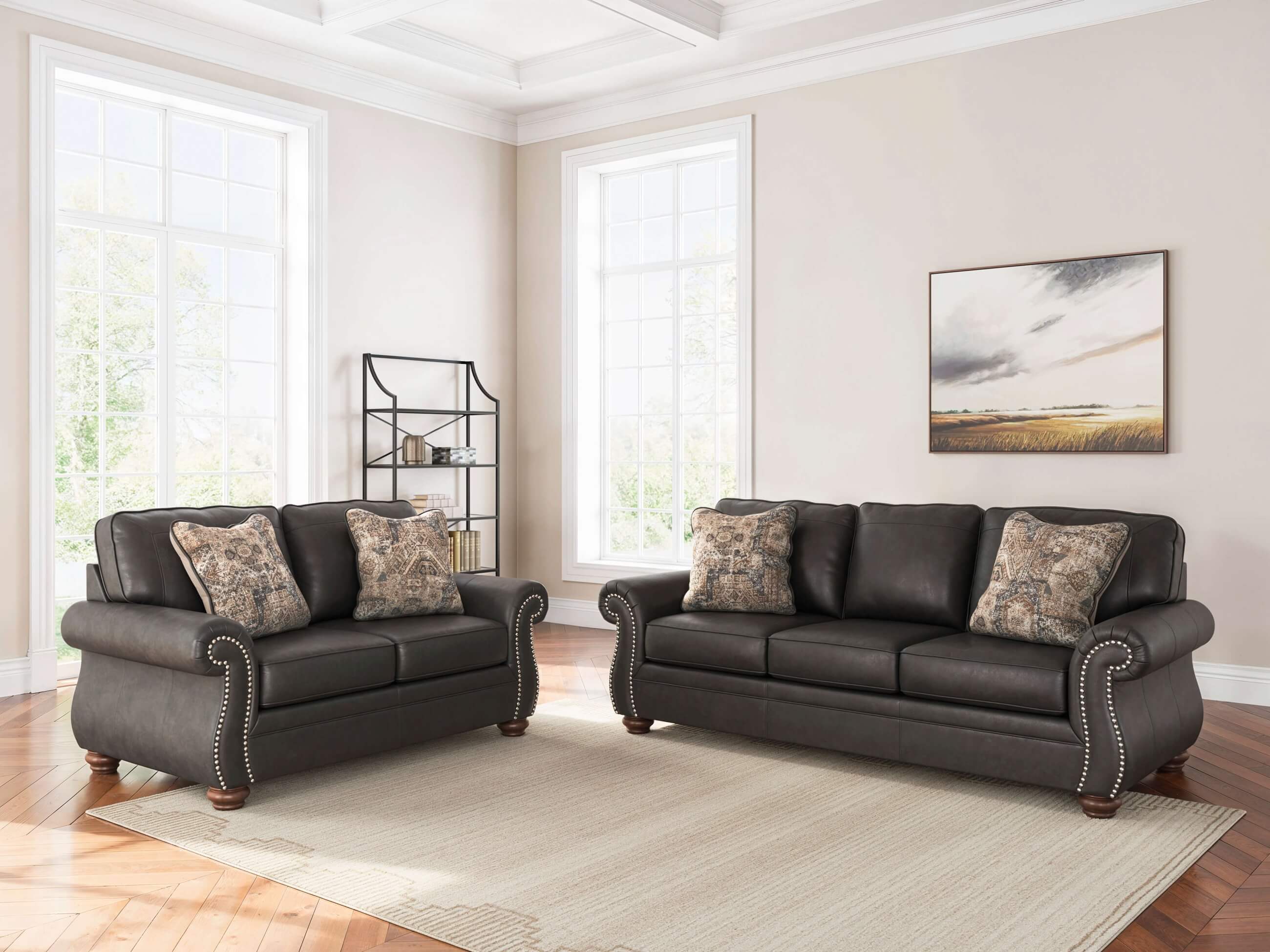 Chasemore Faux Leather Loveseat