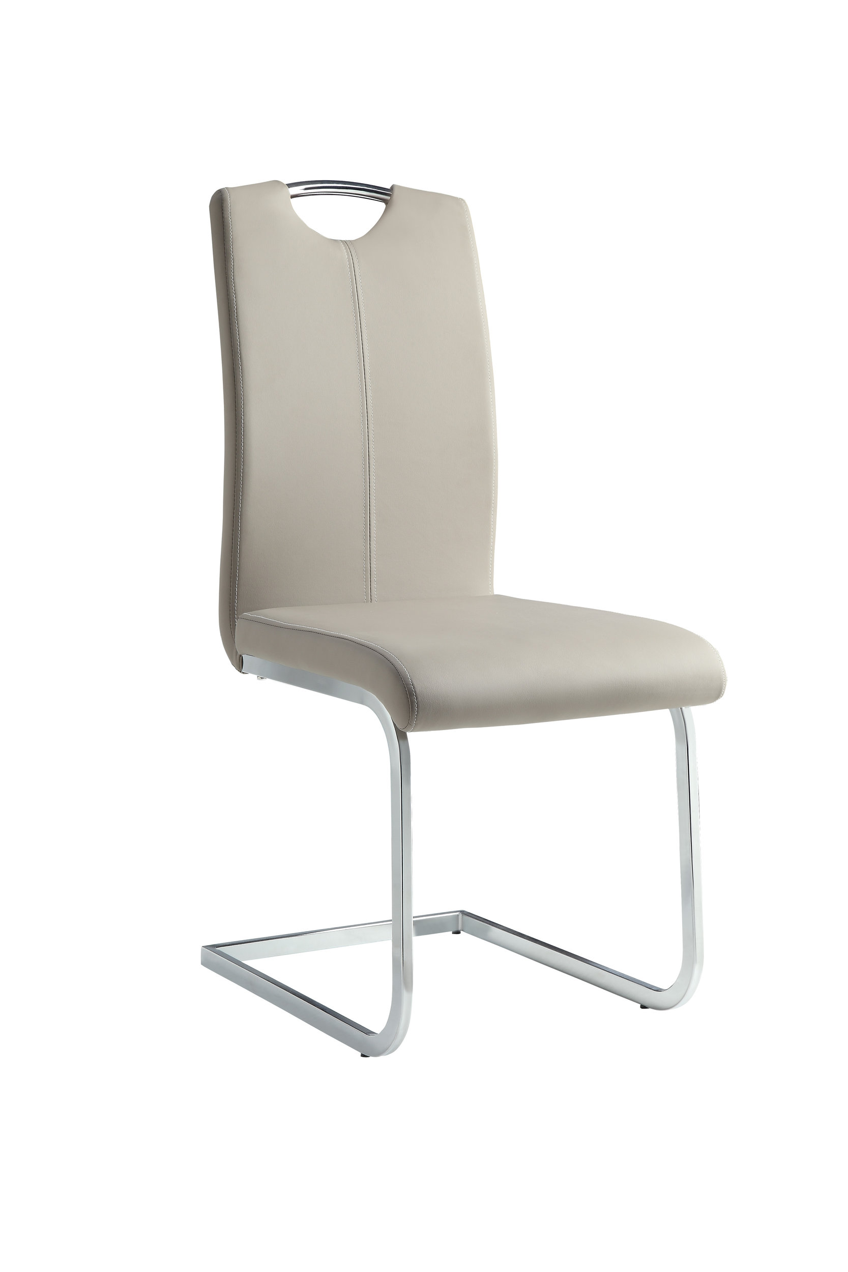 Glissand Faux Leather/Metal Side Chair