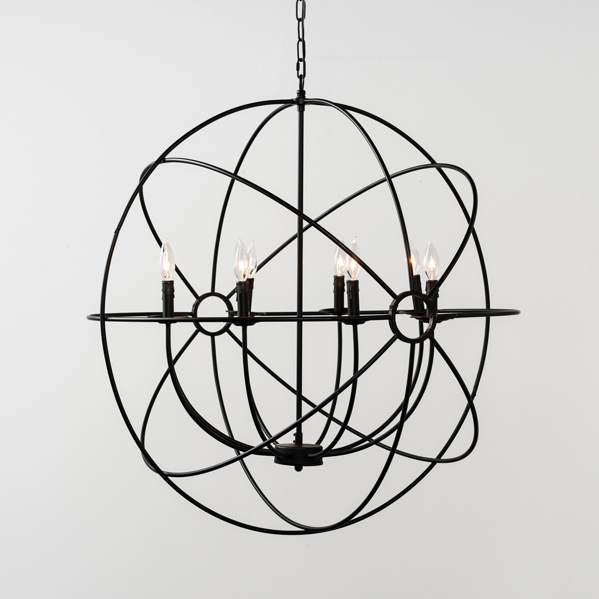 Derince Iron Large Chandelier