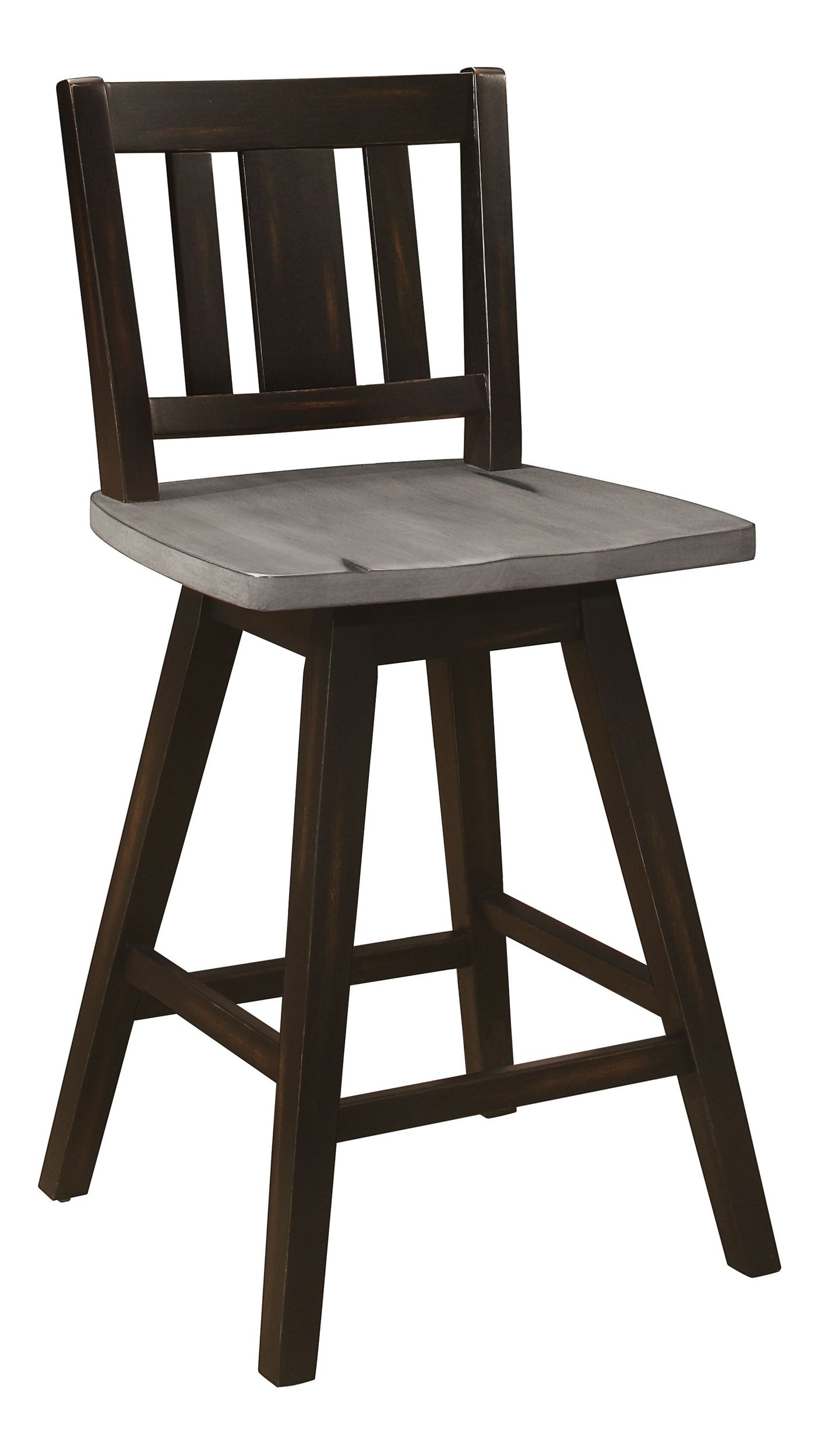 Amsonia Wood Swivel Counter Height Chair