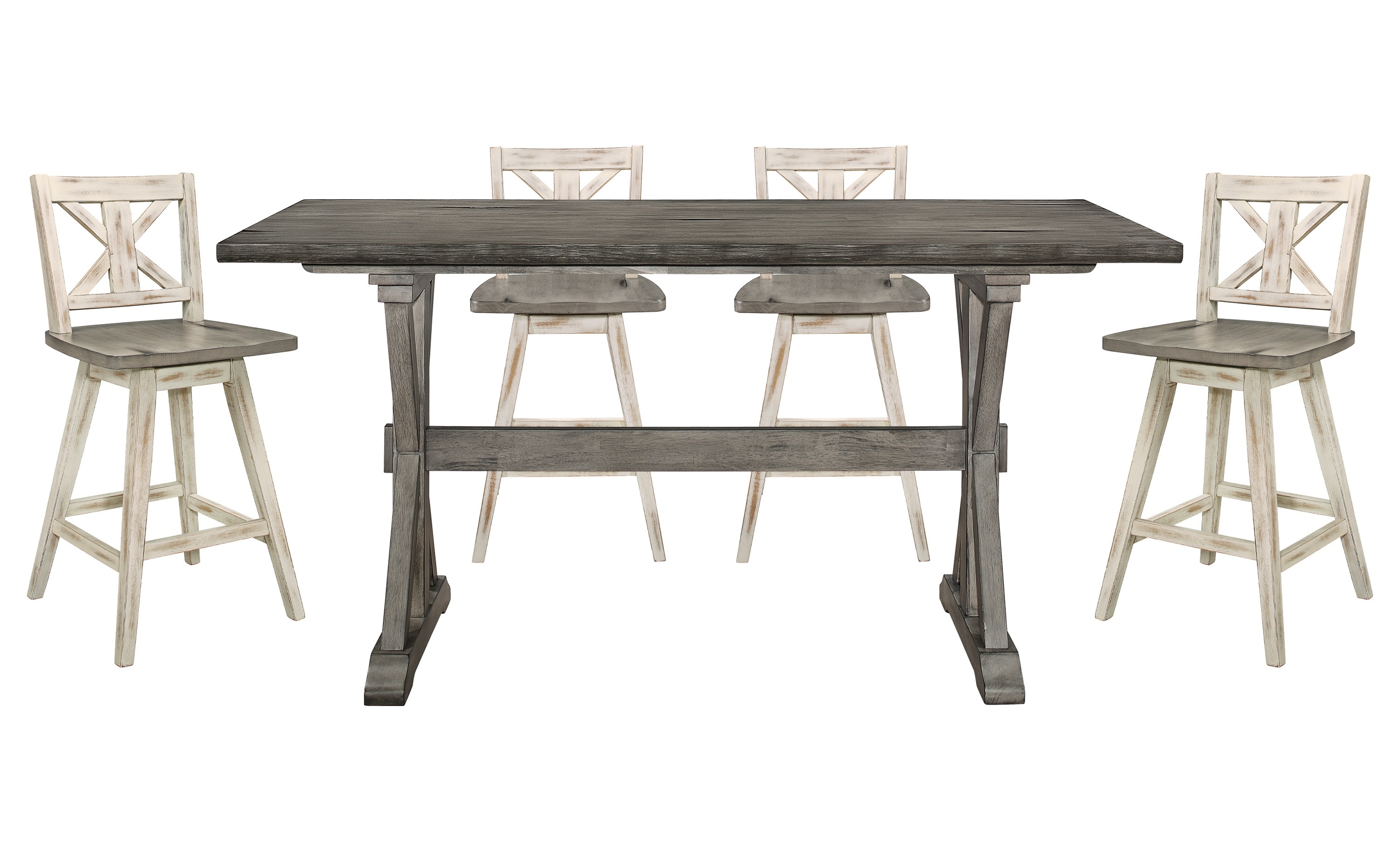 Amsonia Rustic Counter Height Dining Room Set