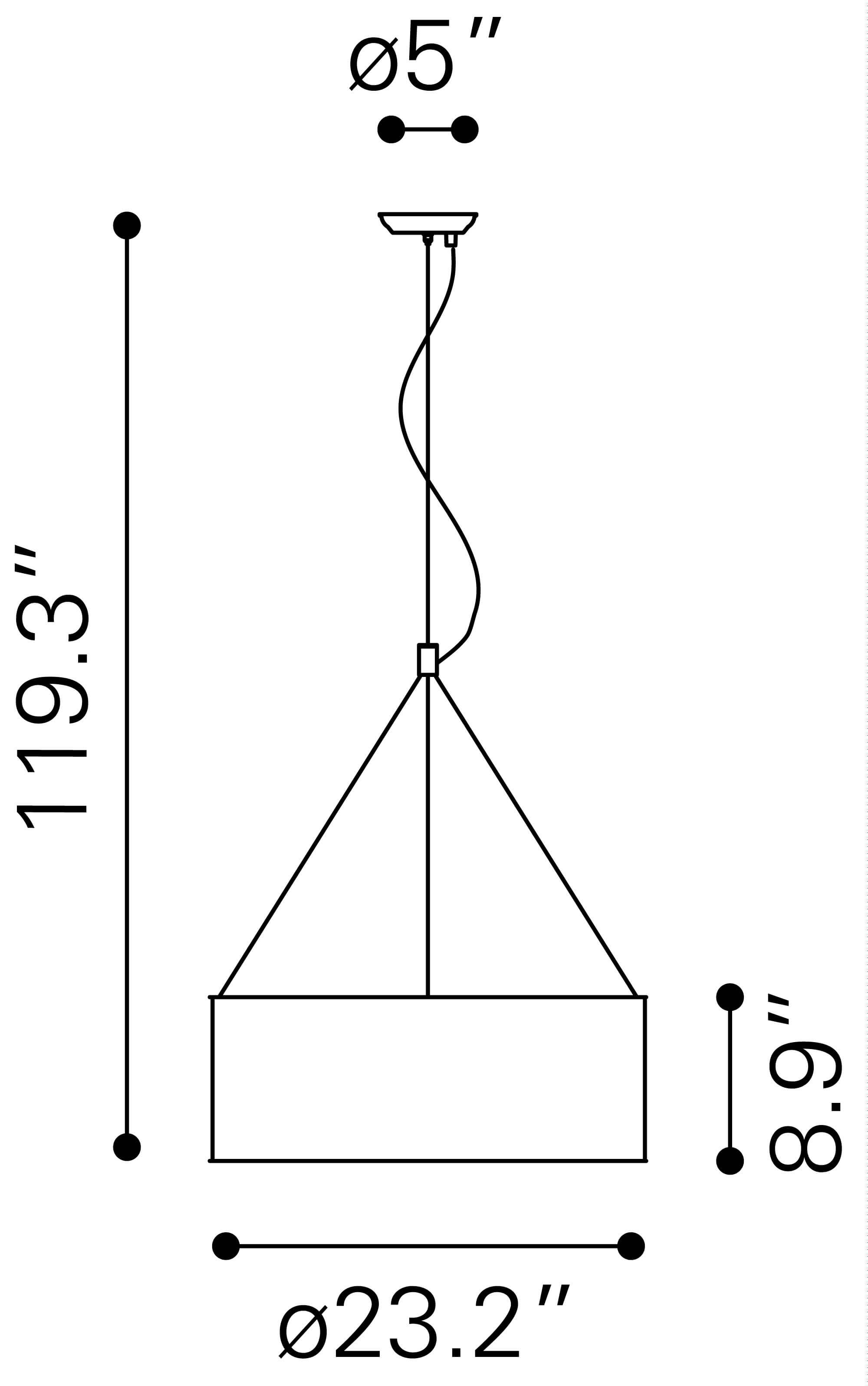 Jena Crystal Ceiling Lamp