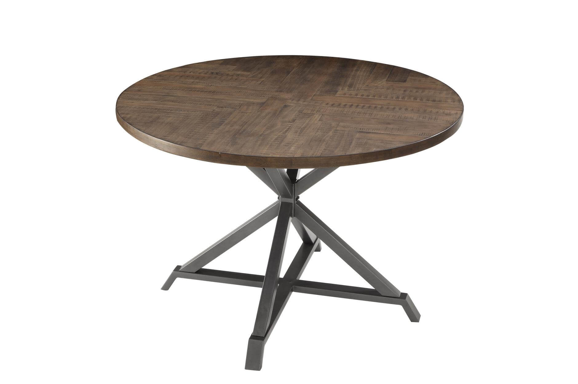 Fideo Rustic Industrial Wood/Metal Dining Table by Homelegance