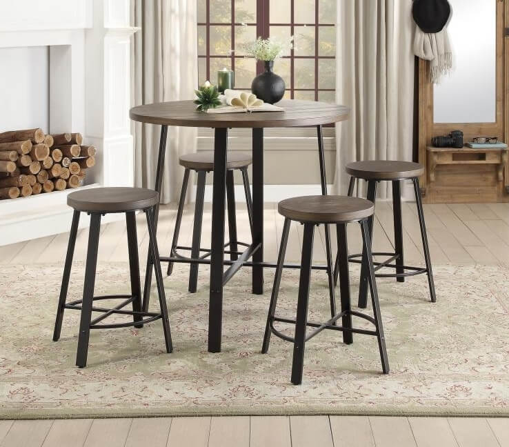 Chevre Rustic Counter Height Dining Room Set