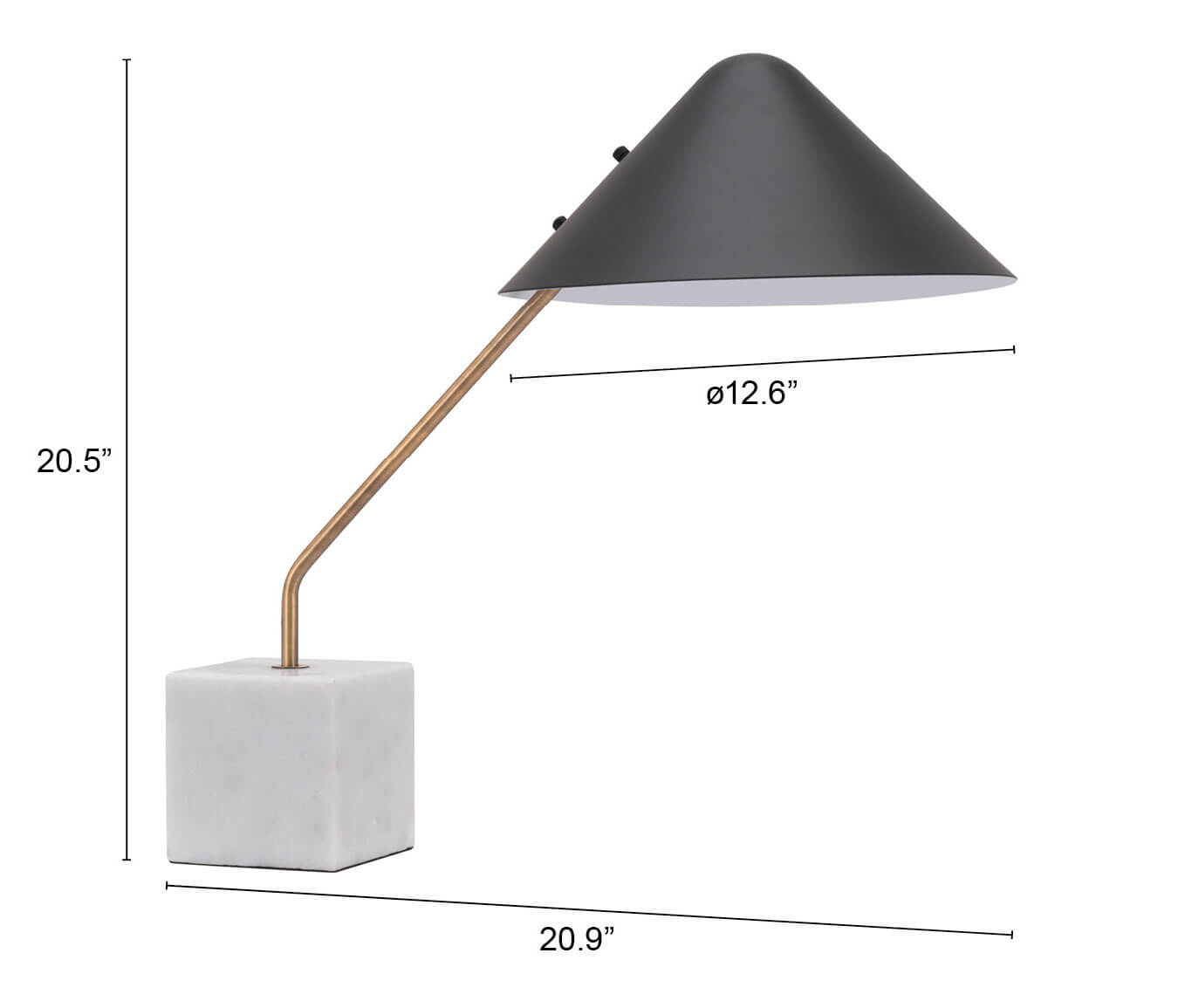 Pike Marble Table Lamp