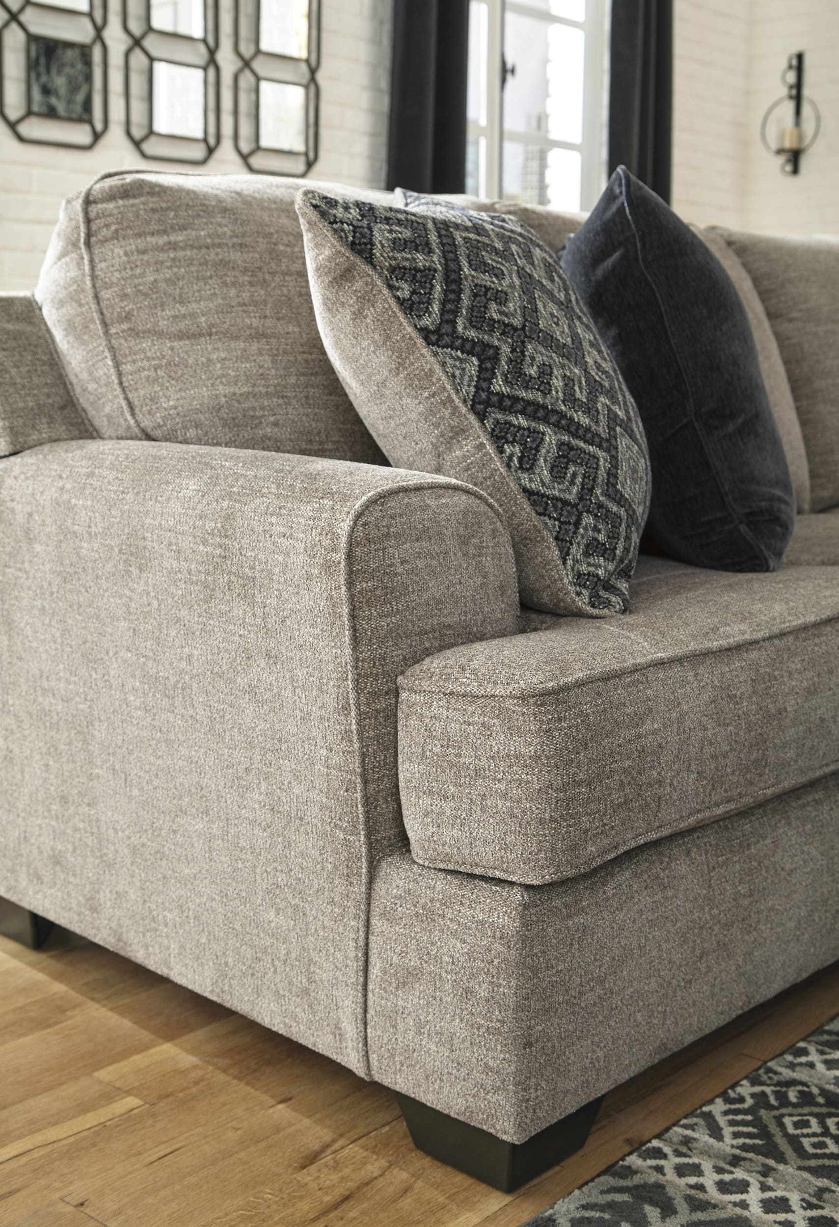 Bovarian 3-Piece Polyester L-Shaped Sectional Sofa