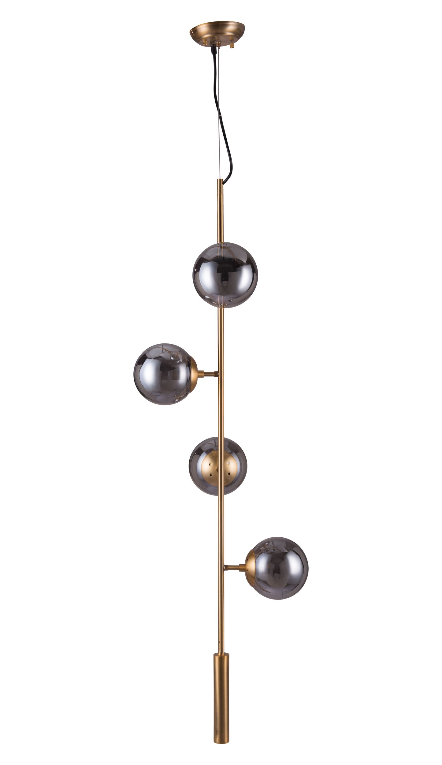 Zatara Tinted Glass/Steel Ceiling Lamp