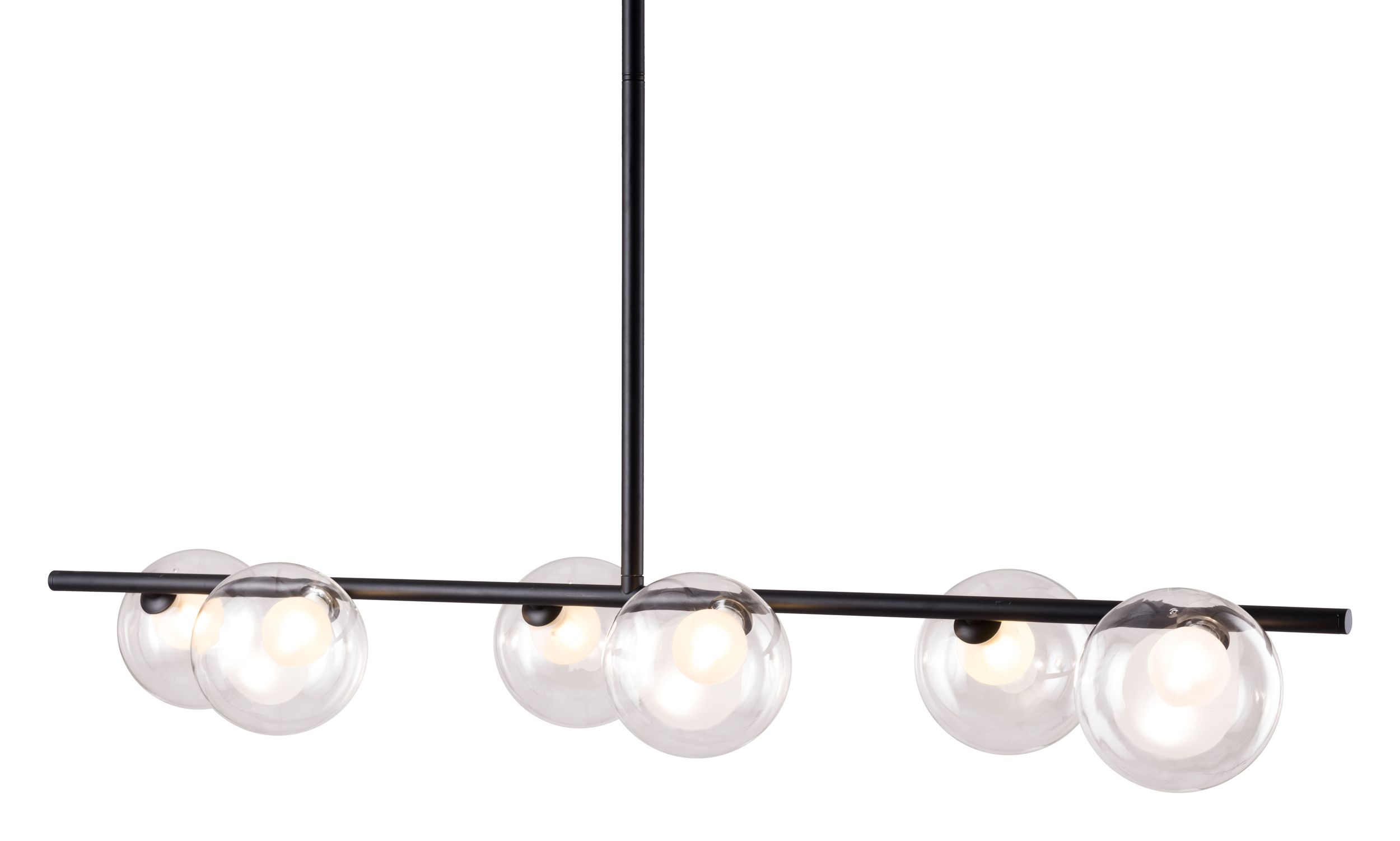 Keyoz Glass/Steel Ceiling Lamp