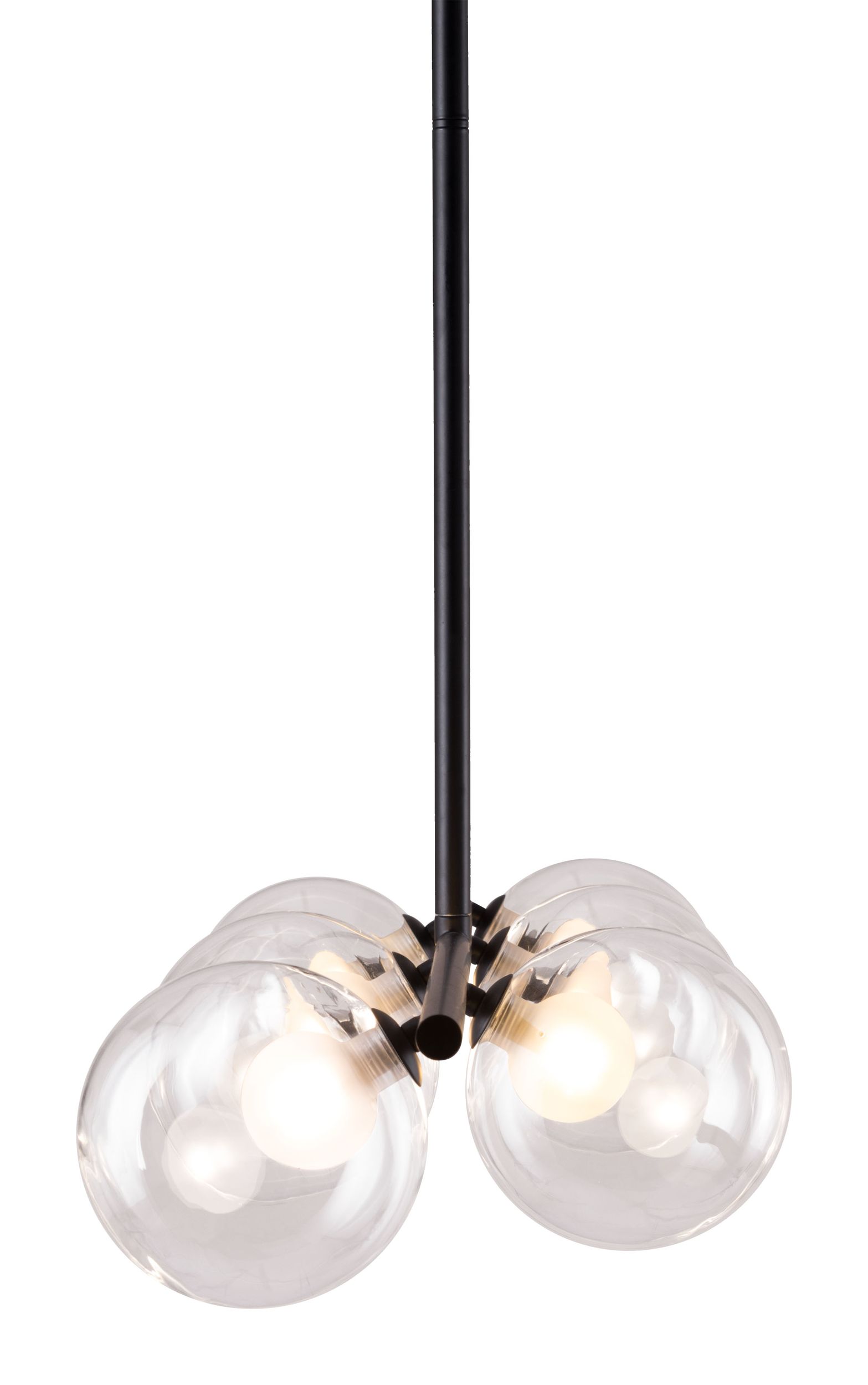 Keyoz Glass/Steel Ceiling Lamp