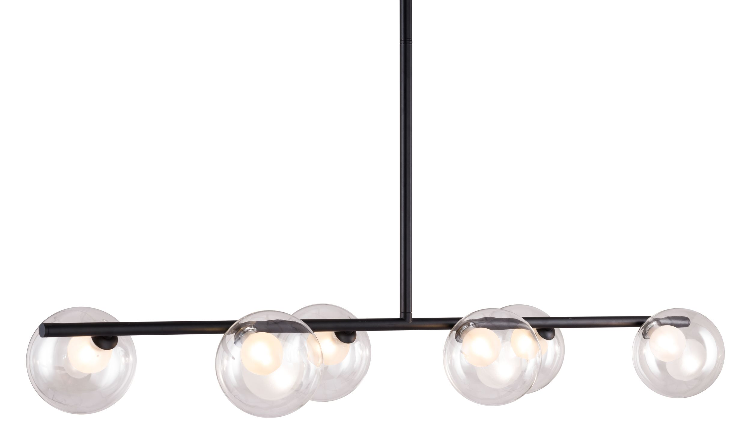 Keyoz Glass/Steel Ceiling Lamp