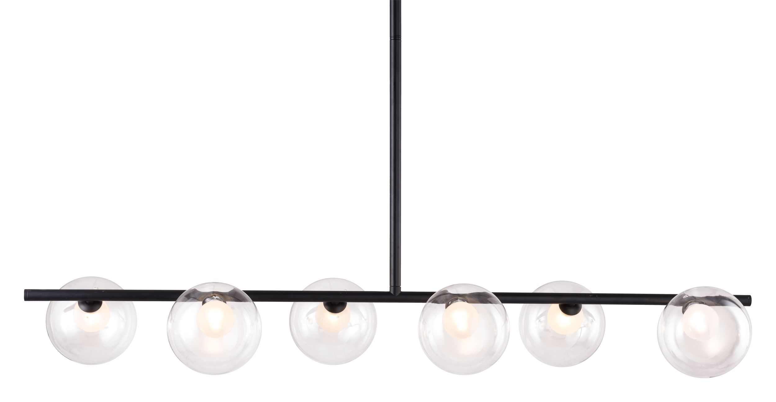 Keyoz Glass/Steel Ceiling Lamp