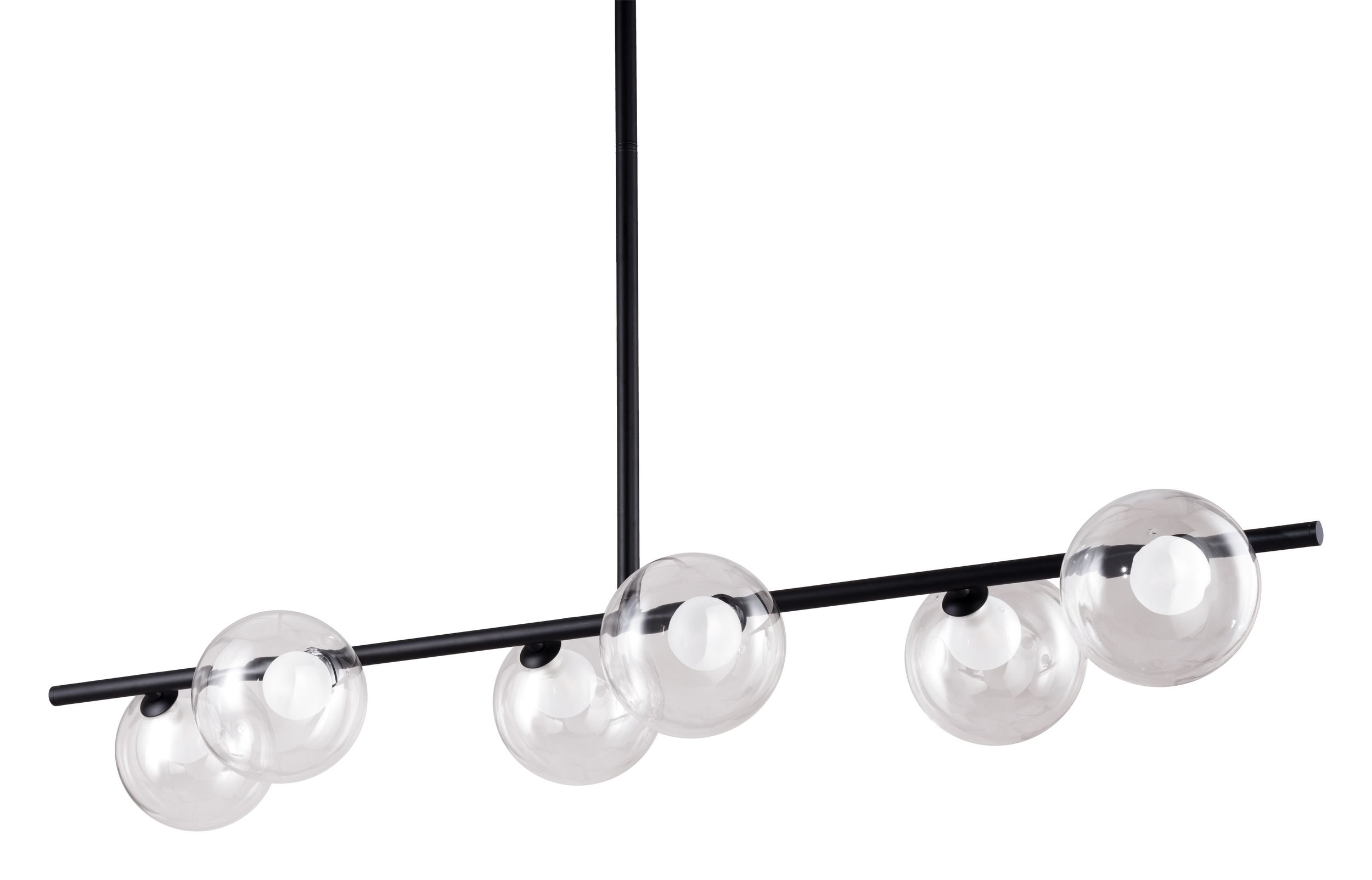 Keyoz Glass/Steel Ceiling Lamp