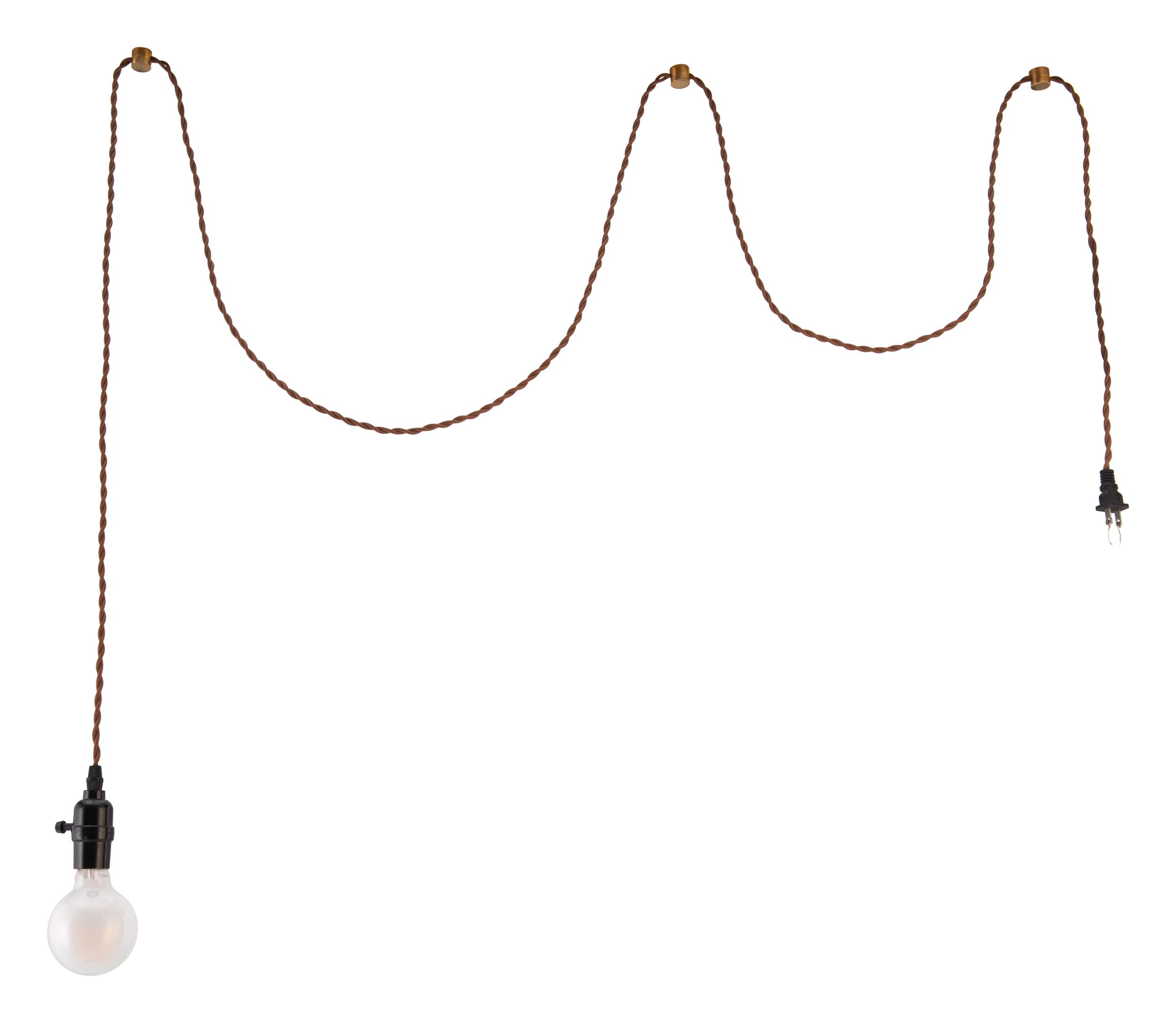 Molly Braided Nylon/Steel Ceiling Lamp