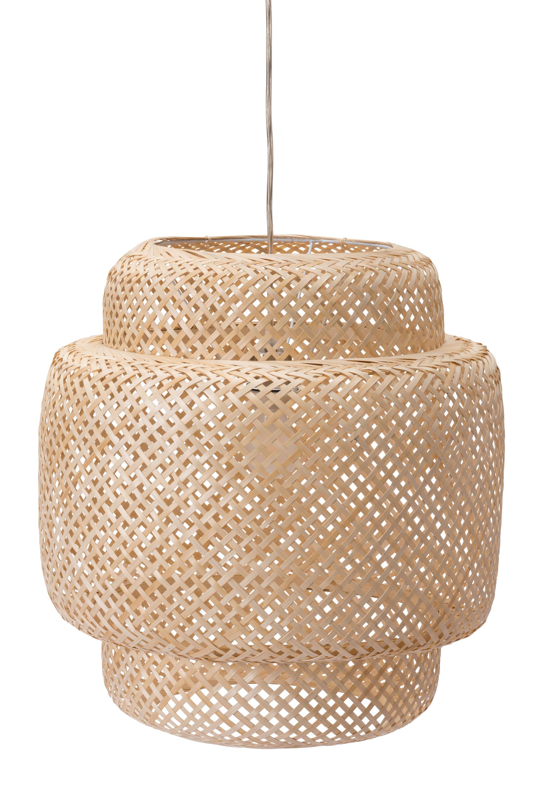 Finch Bamboo/Steel Ceiling Lamp