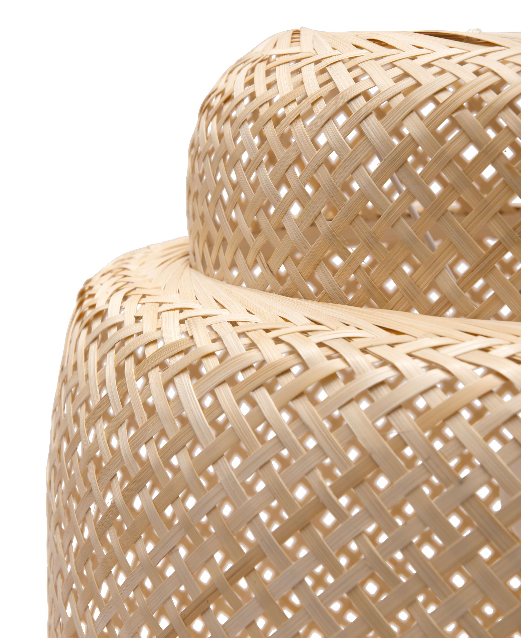 Finch Bamboo/Steel Ceiling Lamp