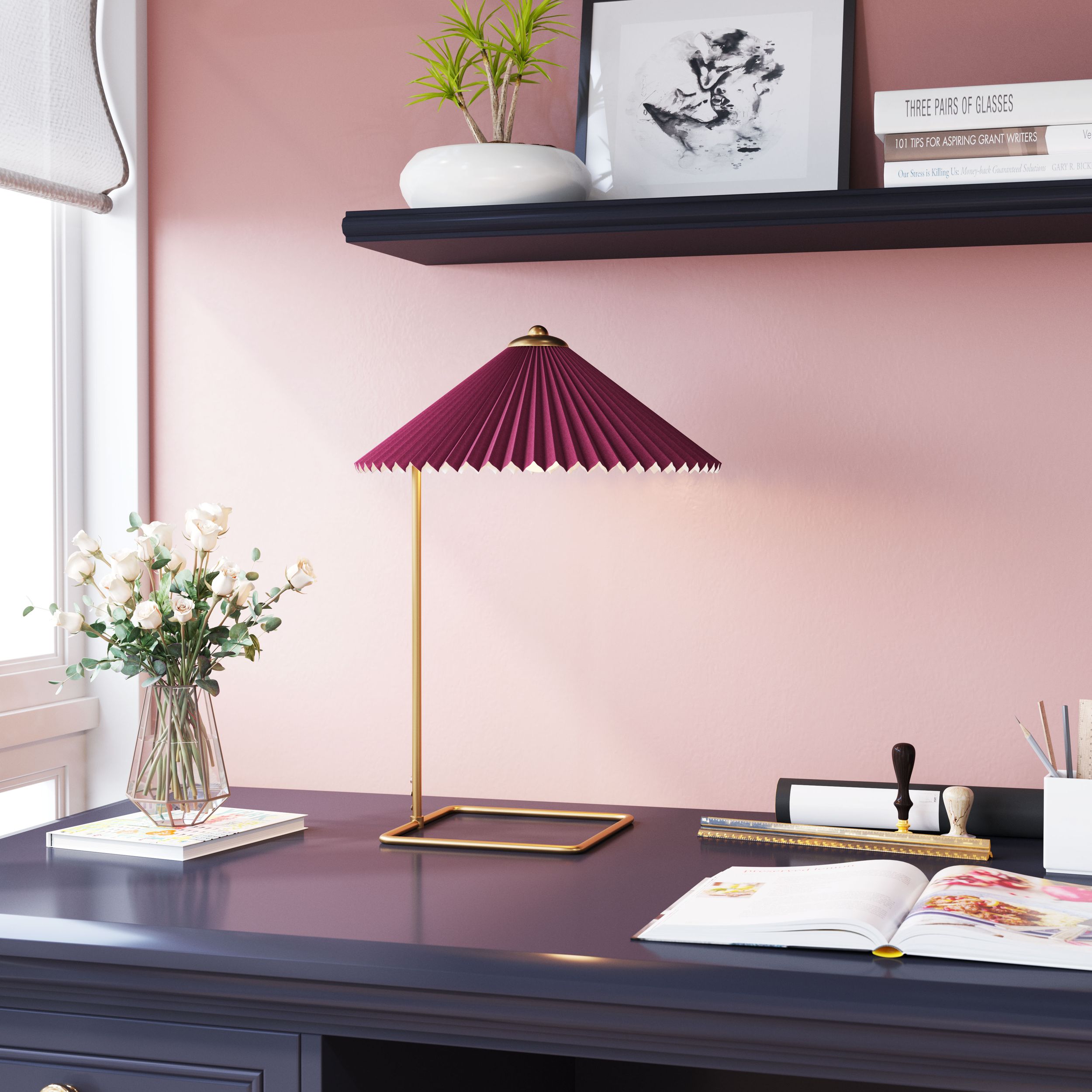 Charo PVC/Steel Table Lamp