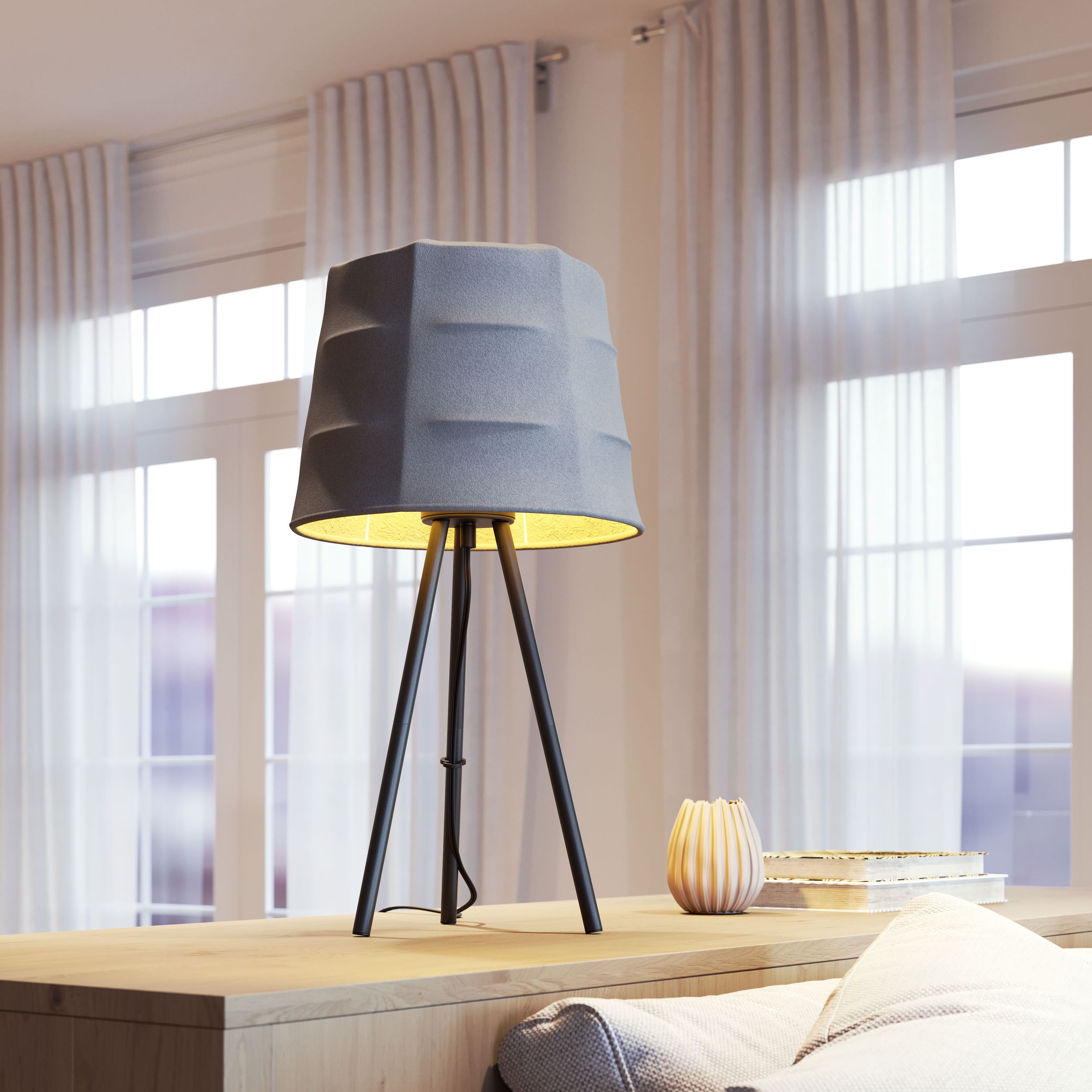 Mozzi Polyester/Steel Table Lamp