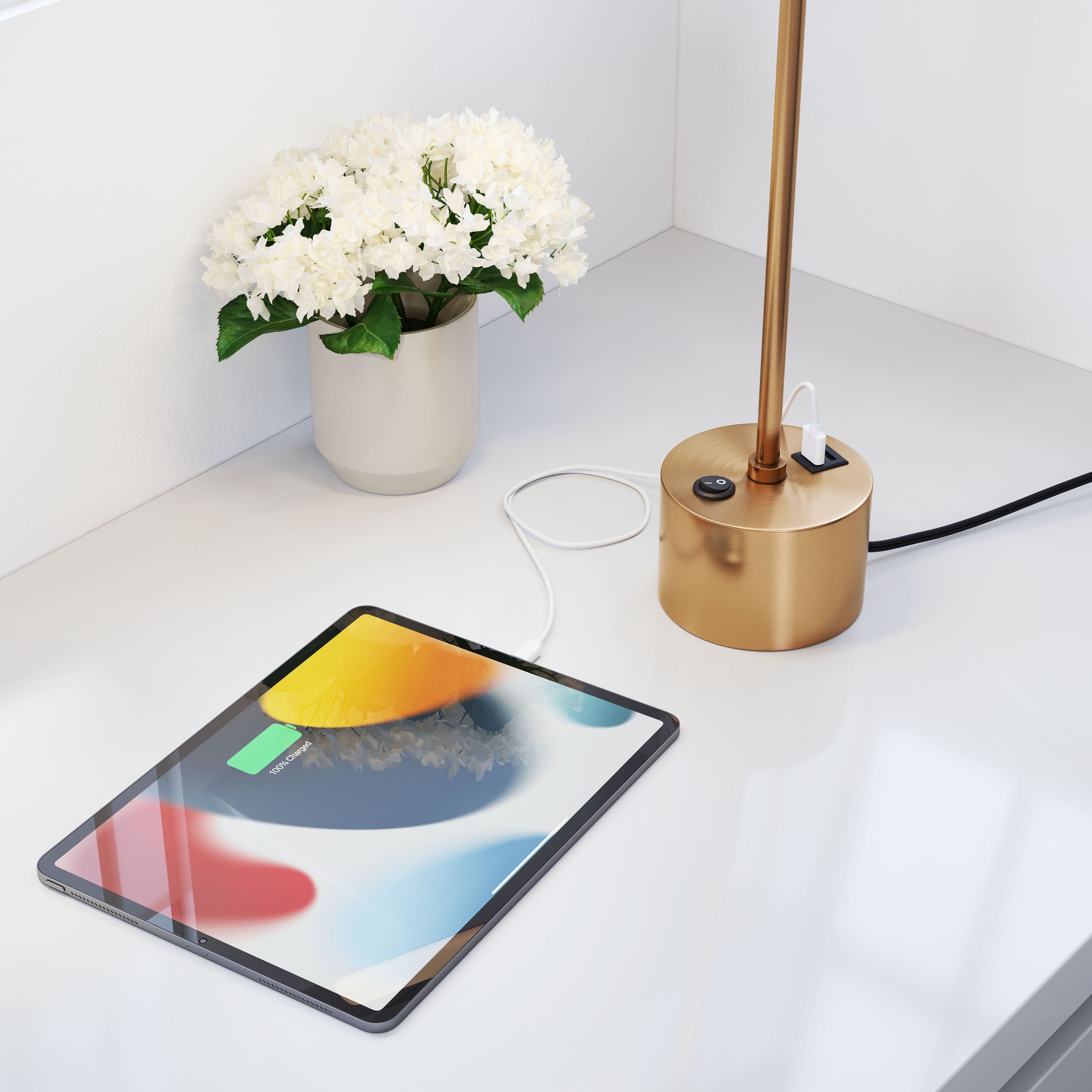 Kippy Silicone/Steel Table Lamp