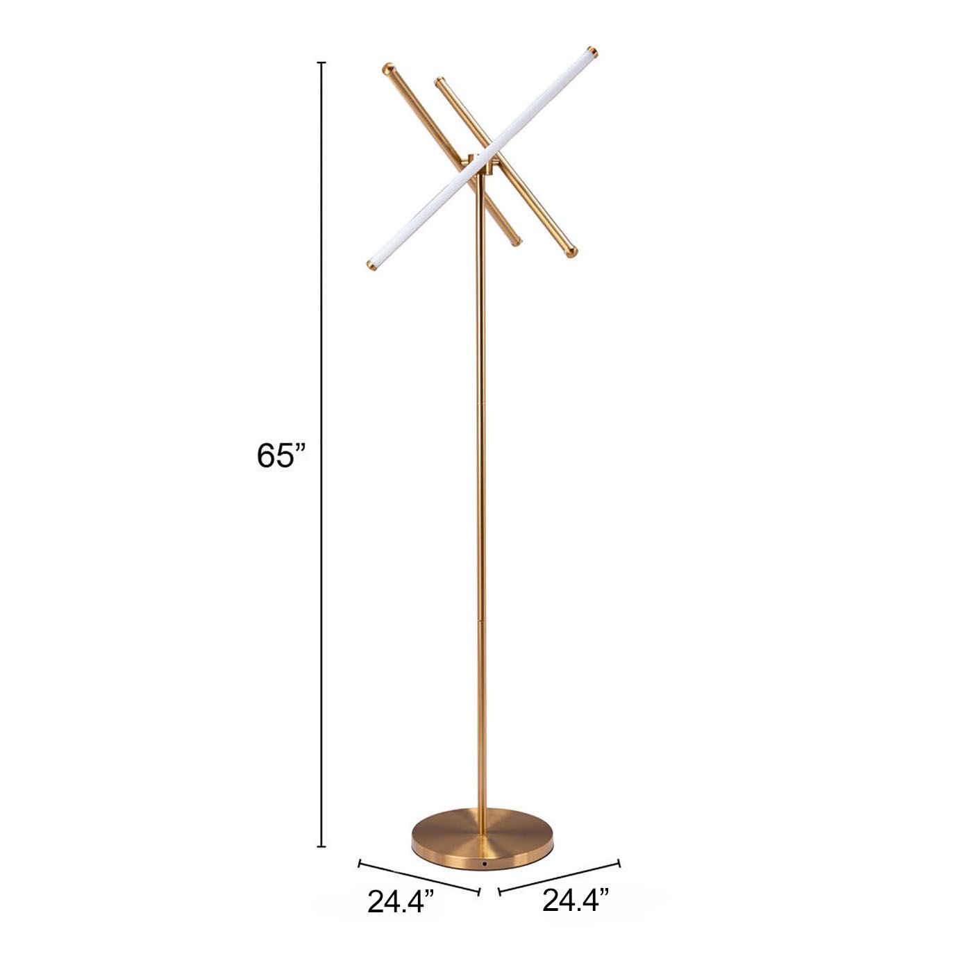 Garza Silicone/Steel Floor Lamp
