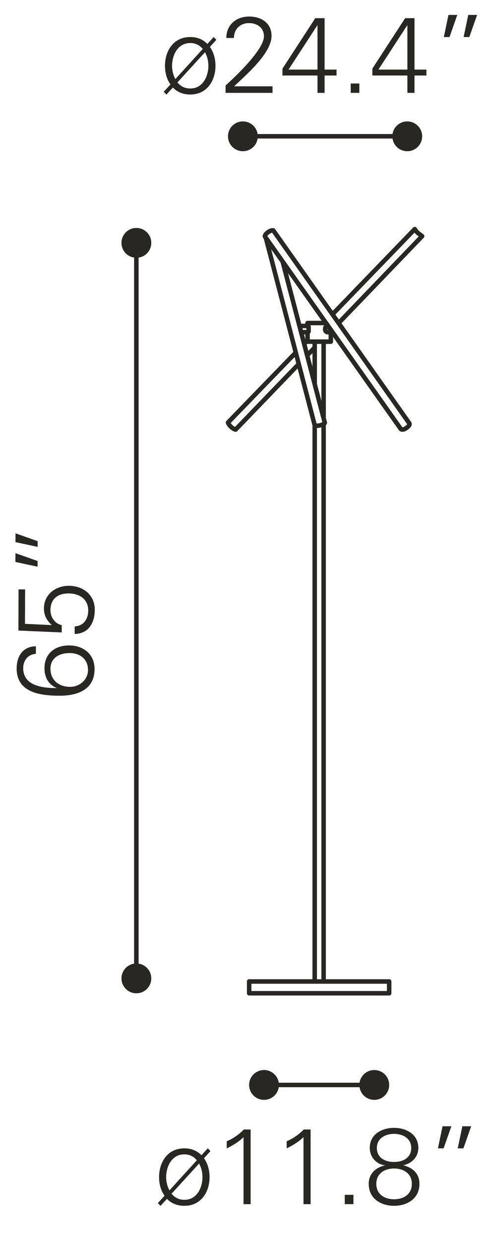 Garza Silicone/Steel Floor Lamp