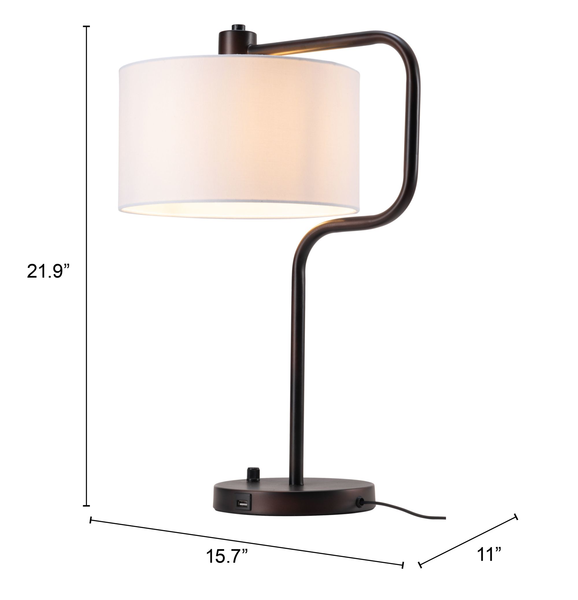 Middlemist Steel Table Lamp