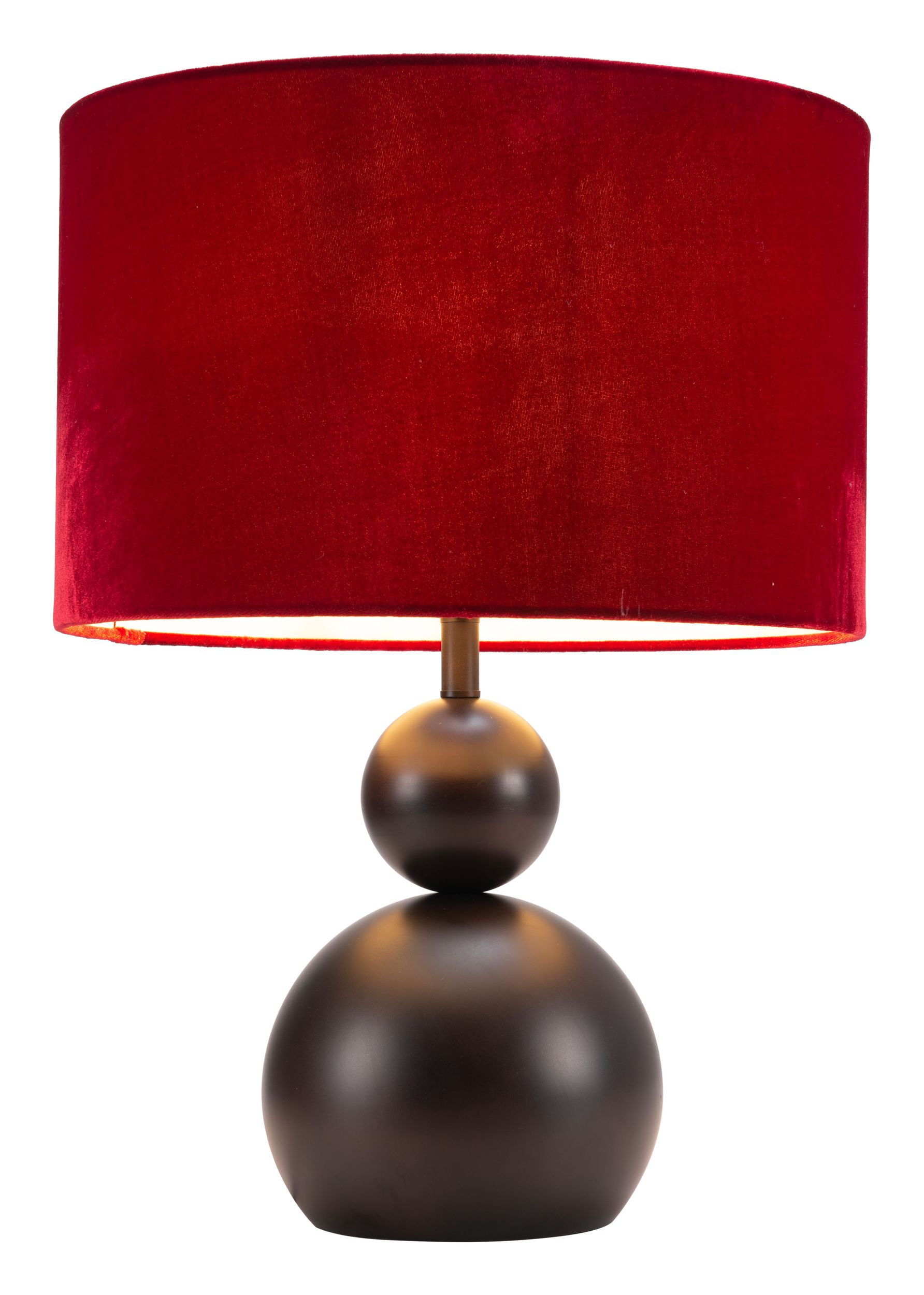 Shobu Steel Table Lamp Red