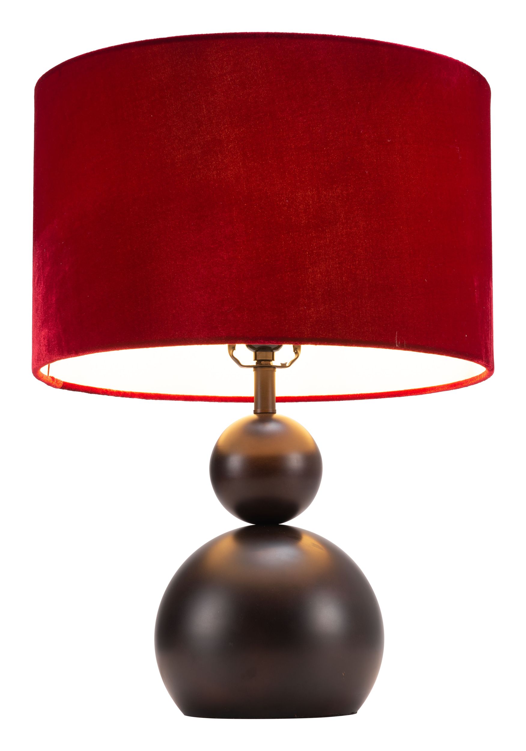 Shobu Steel Table Lamp Red