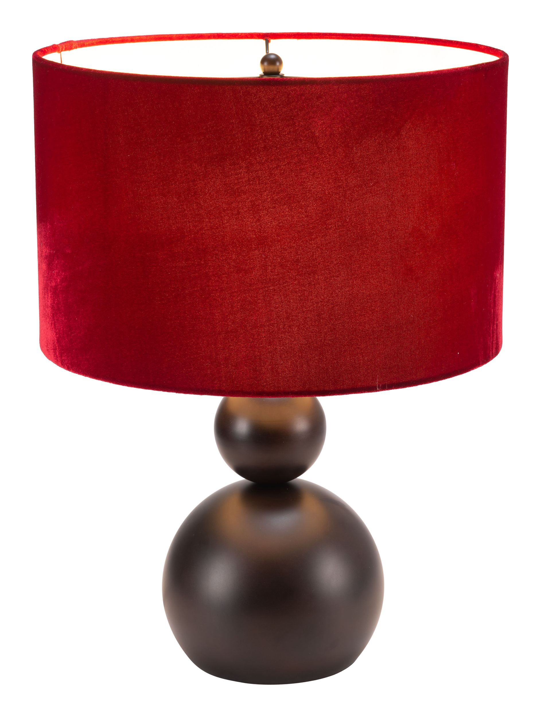 Shobu Steel Table Lamp Red