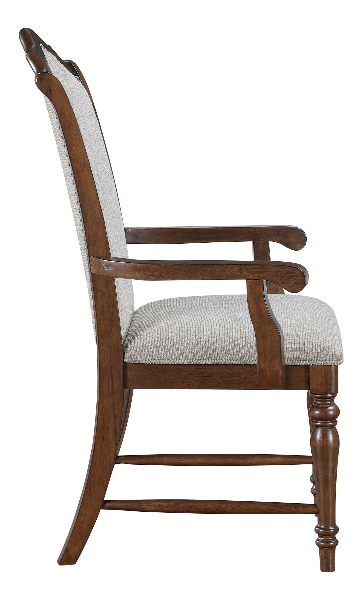 Rexford Fabric/Wood Arm Chair