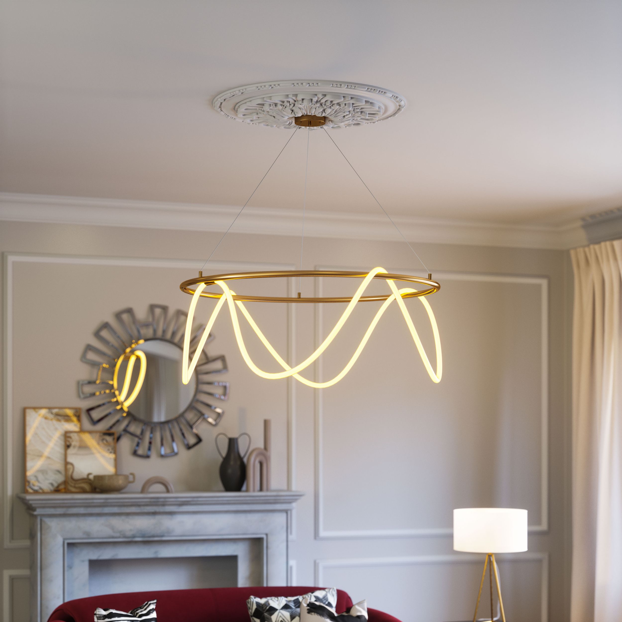 Wiber Silicone/Steel Ceiling Lamp